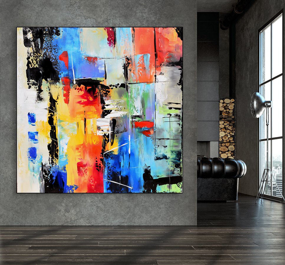 Square Canvas Painting, Square Painting