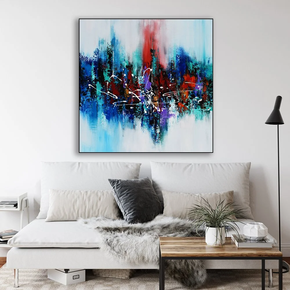 Wall mockup in scandinavian interior. Interior wall mockup. Wall