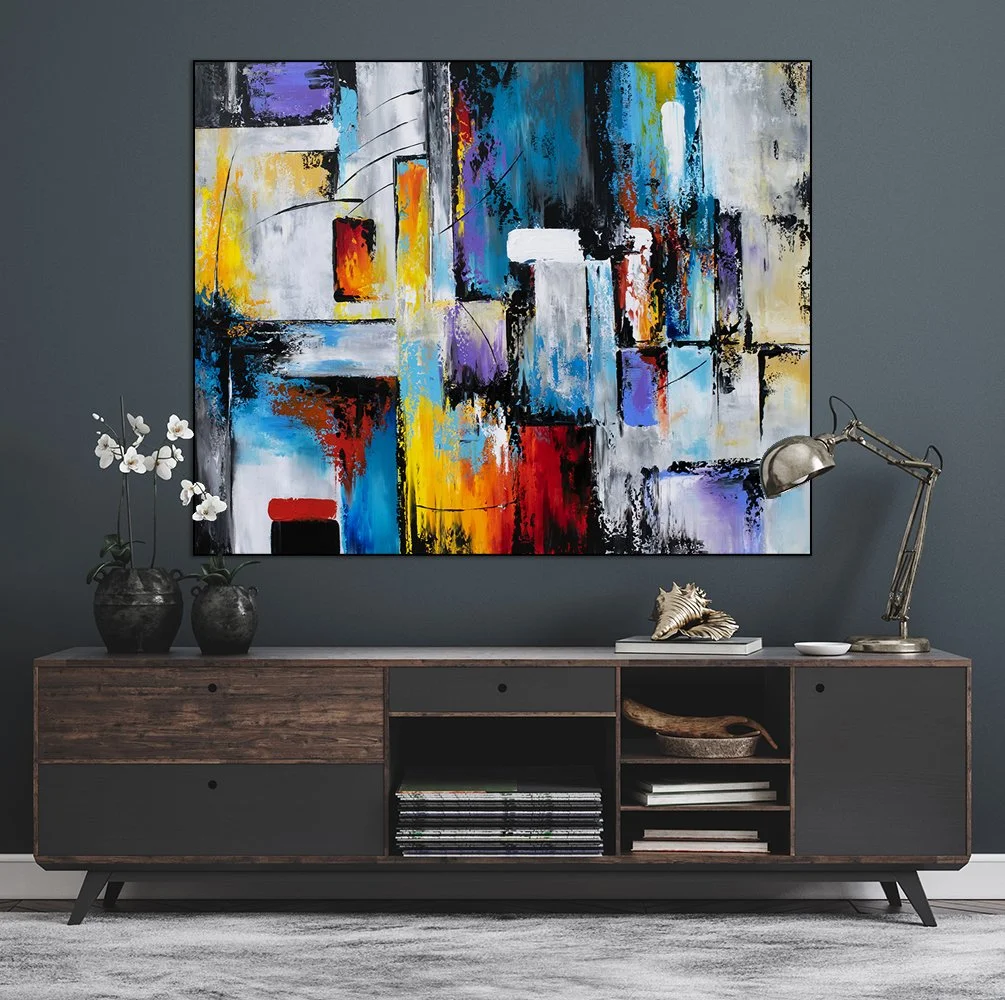 Home mockup, modern interior background, 3d render