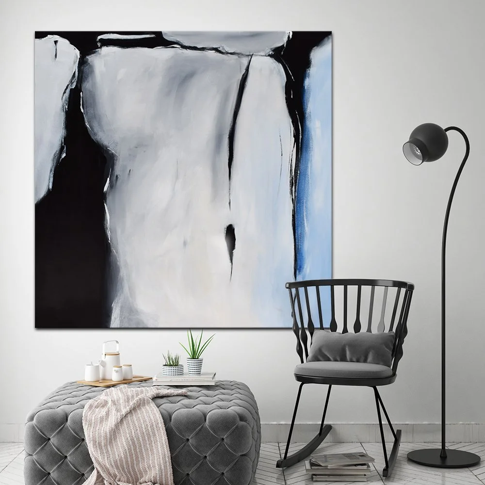mock up poster frame in hipster interior background, scandinavia