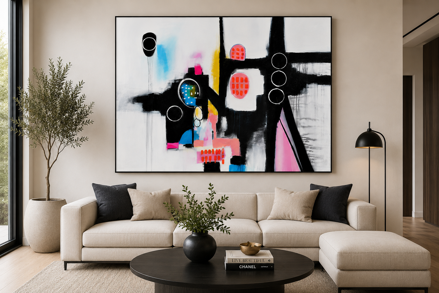 Urban Pulse — Original Abstract Painting | 60" × 48"