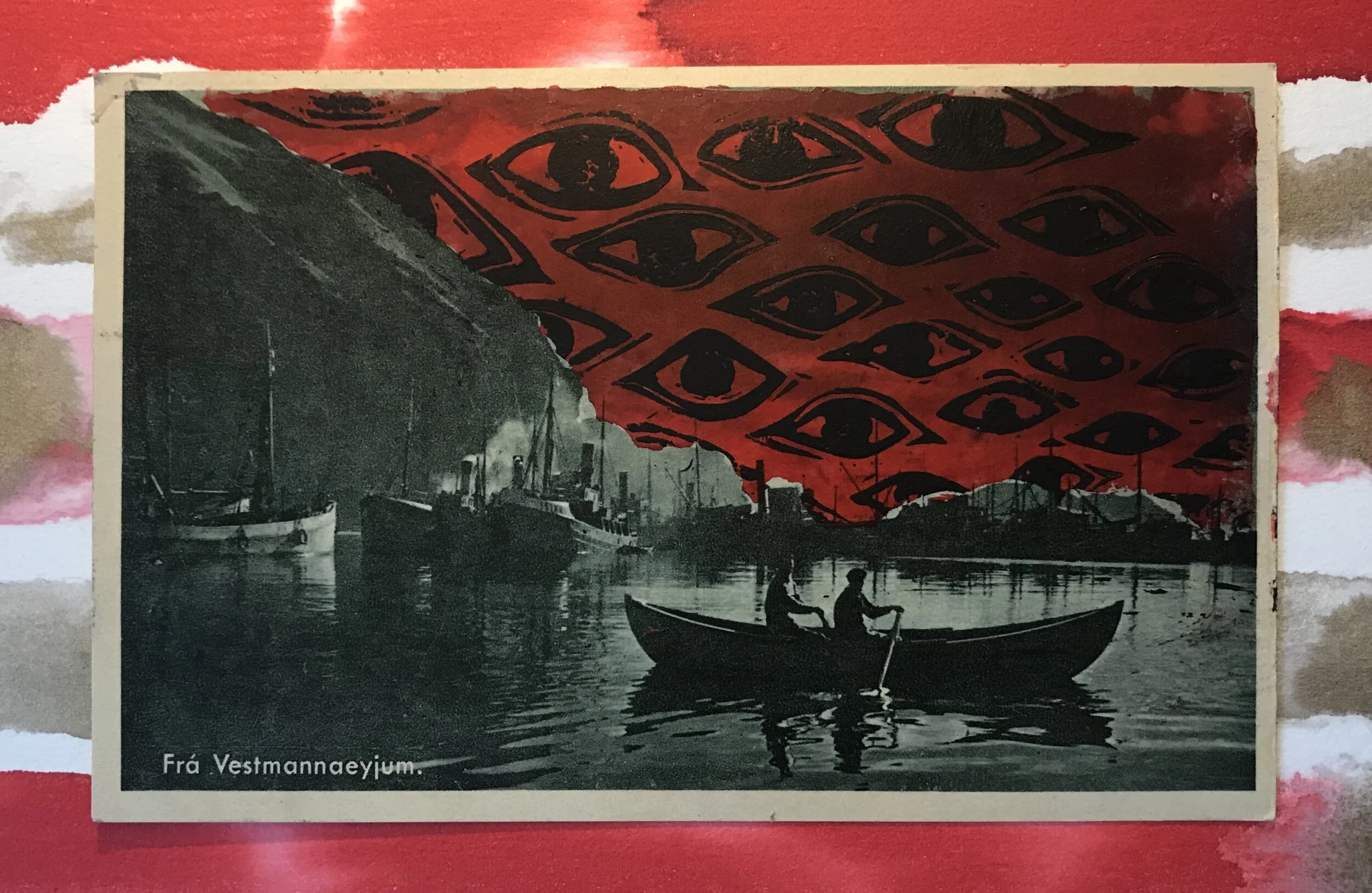 Send me a postcard- I feel like I’m being watched and the sky is on fire 