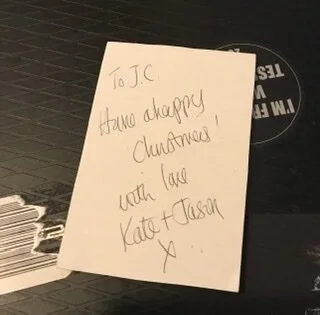 Xmas card from Jason and Kate 