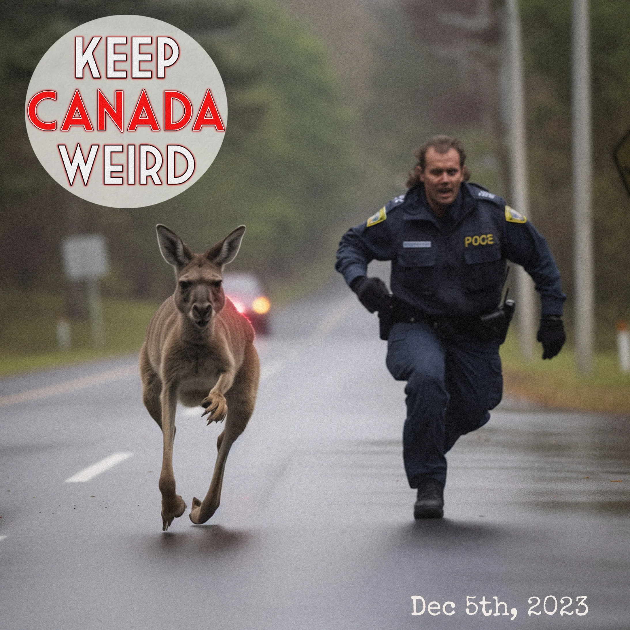 KEEP CANADA WEIRD - Dec 5th, 2023 - MANHUNT: Kangaroo, TOPSECRET ROMANCE SCAM, stolen cat, and space rocks 