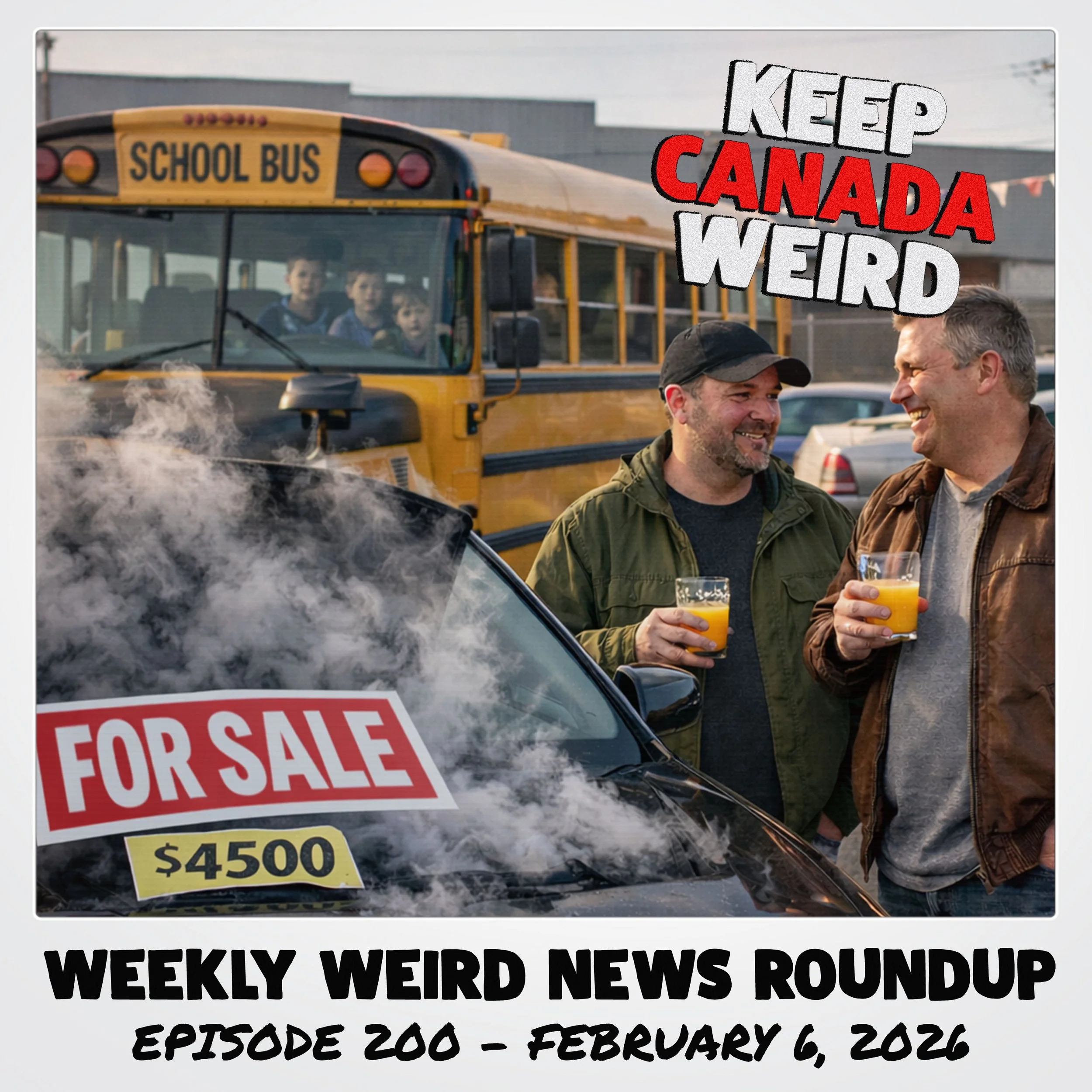 KEEP CANADA WEIRD - 200 - 2026/02/06 - Juice, Dirty Oil, Cocaine Dog, and a Bus Driver CRASH OUT