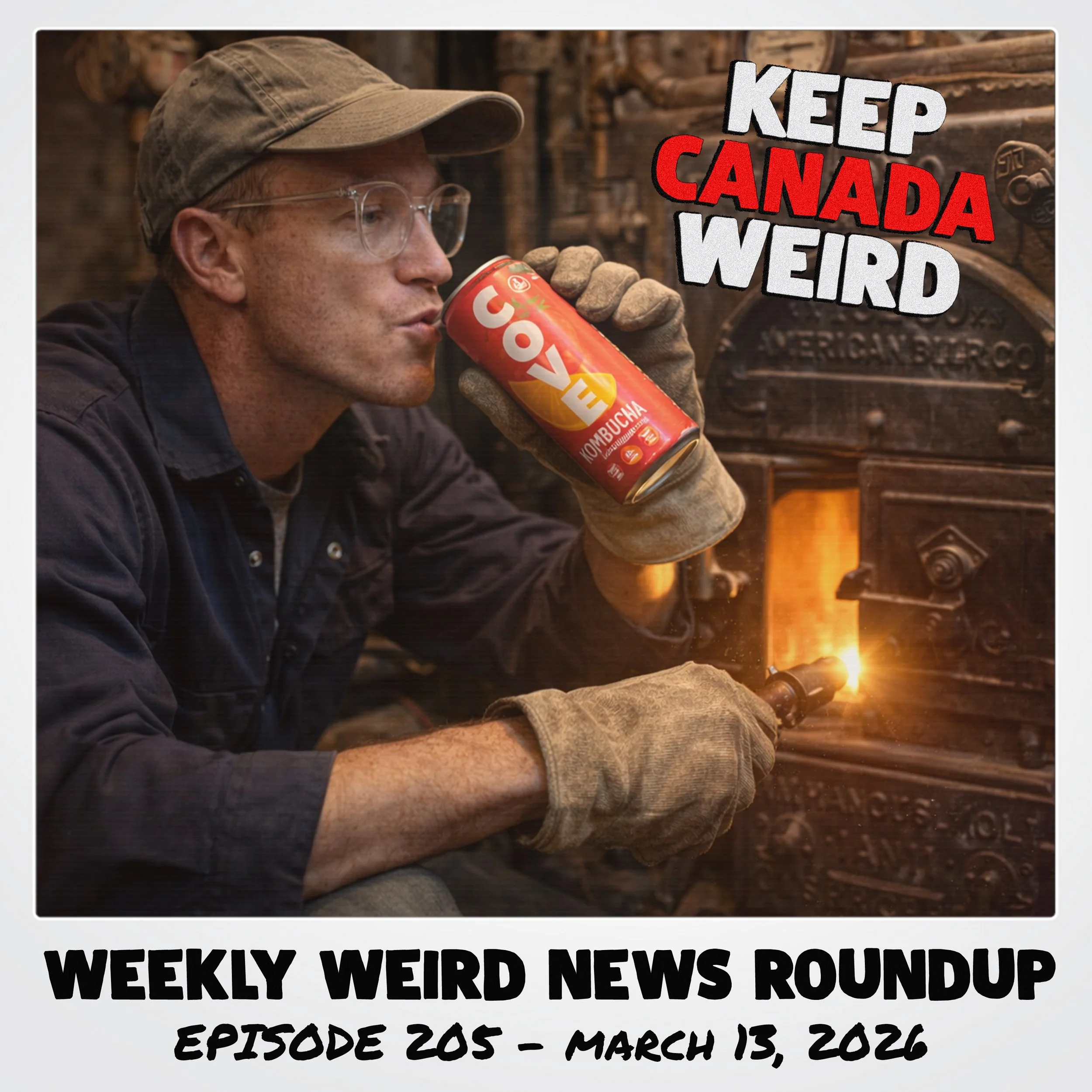 KEEP CANADA WEIRD - 205 - 2026/03/13 - Cove Soda, Bed Bugs in the Library, Old Furnace, Sperm Donations