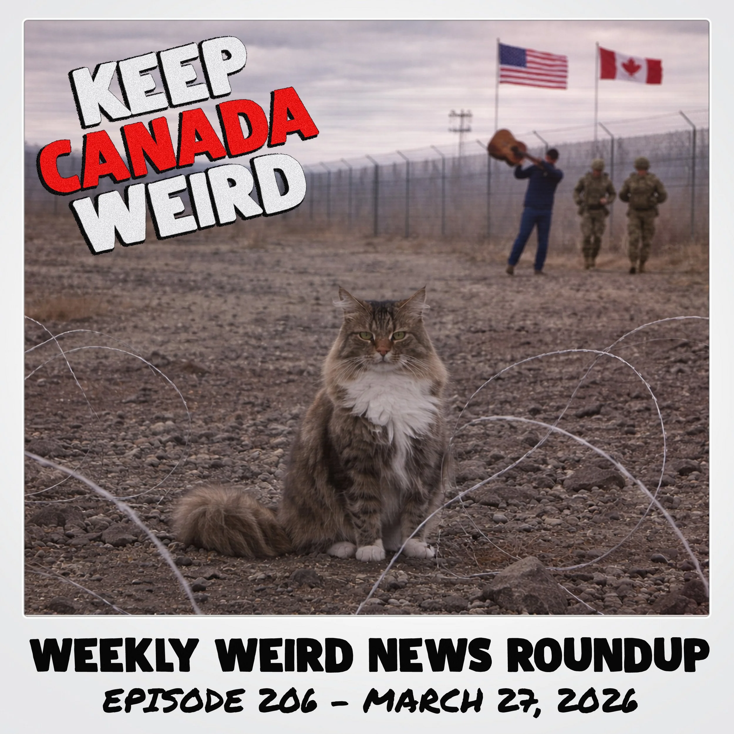 KEEP CANADA WEIRD - 206 - 2026/03/27 - Sperm Donors, Romance Scammed Drug Mule, Border Crossing Cat, and Calgary