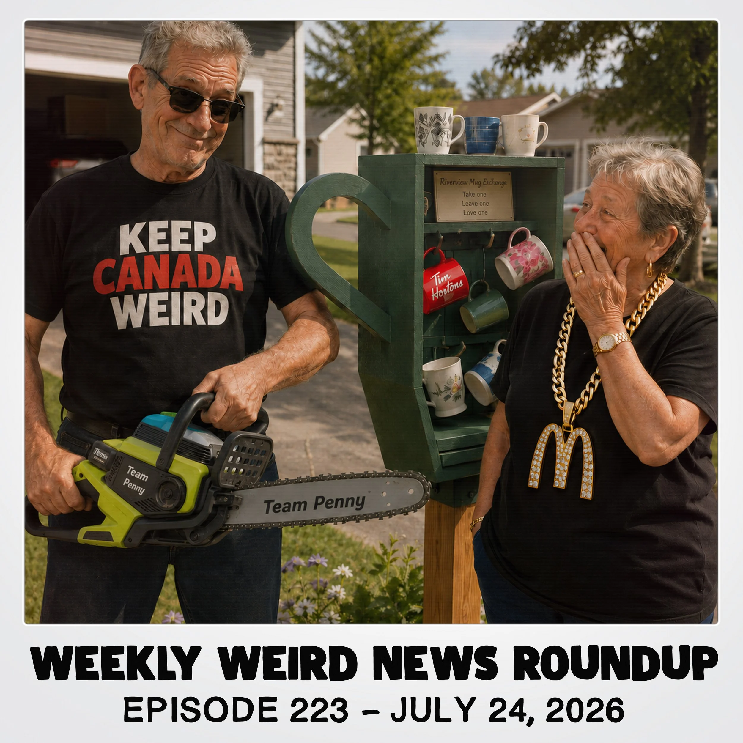 KEEP CANADA WEIRD - 223 - 2026/07/24 - McRetirement, Seniors Behaving Badly, Coffee Cup Library, Road Work