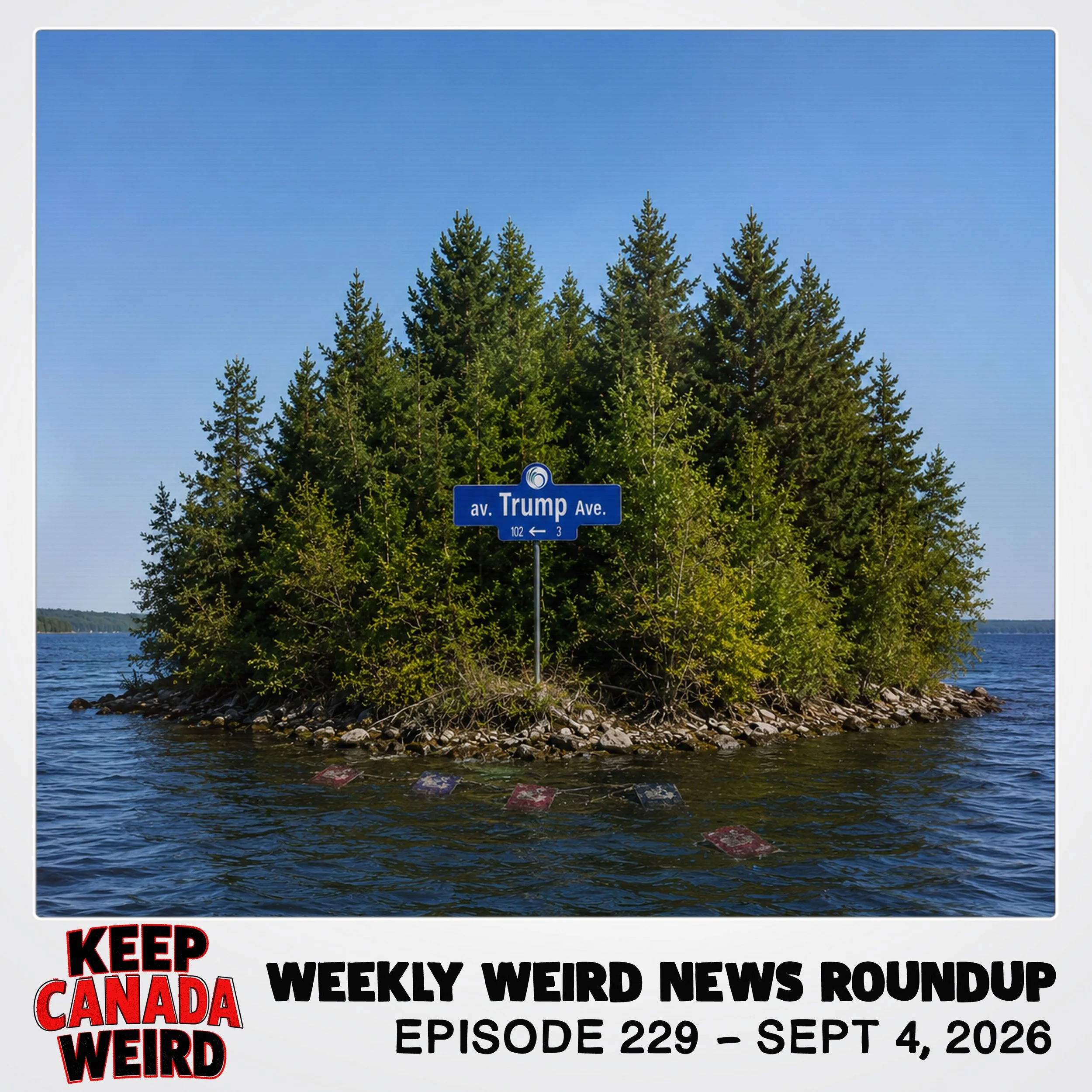 KEEP CANADA WEIRD - 229 - 2026/09/04 - Mysterious Island, Ottawa's Trump Ave, Hilroy Scandal, Free Cake