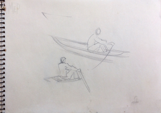 S45. Pencil. 17x12.5cm