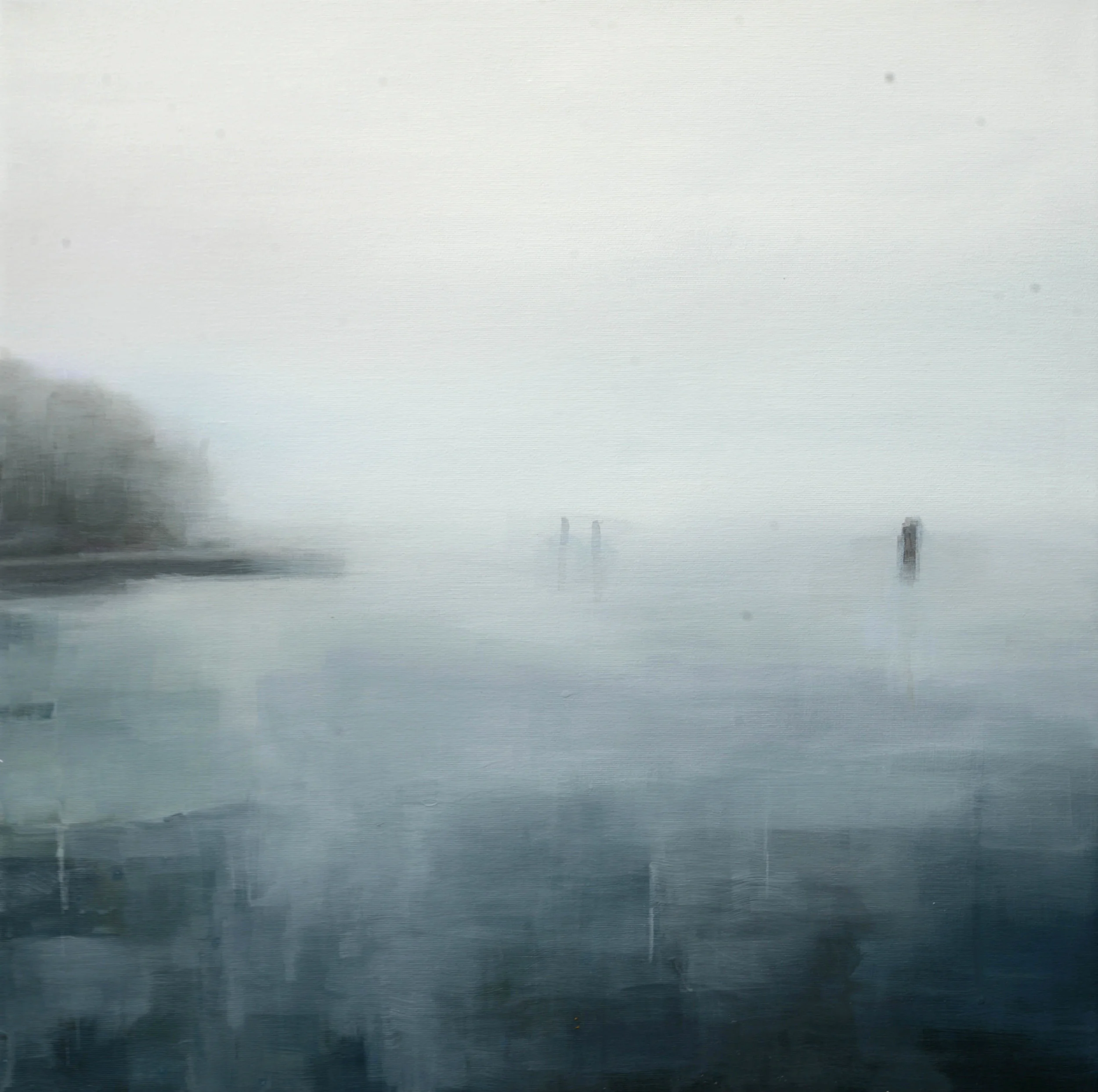 Hieronymus Proske . Venedig, Nebel . 55 x 55 cm . 2017