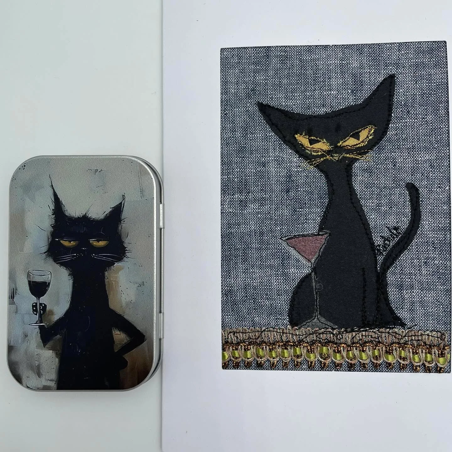 The shop is always closed on Wednesdays.
Rachel will be busy restocking her beautiful Genuine Jersey handmade cards. She has a feeling there will be even more adorable feline designs coming soon &mdash; perfect to pair with a cat-themed keepsake tin!