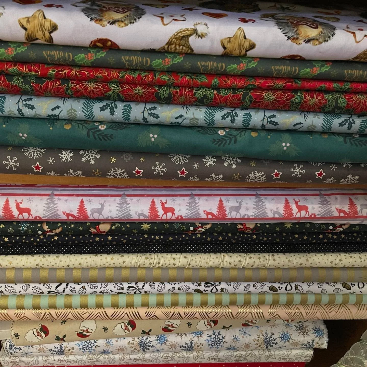 Sew? Christmas lights switch on this weekend. Rachel isn&rsquo;t quite ready to do her Christmas window just yet but do pop in to see all the Christmas stock in store