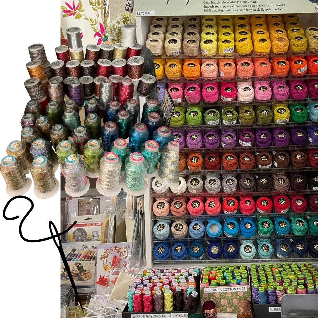 The calm after the storm 🌤️
Cosy weekends &amp; happy sewing 🧵
A beautiful selection of speciality threads from
✨ Wonderfil
✨ Madeira
✨ G&uuml;termann
Ask Rachel about the different types available ✂️
#sewingtime #cosysewing #sewingthreads #sewingi