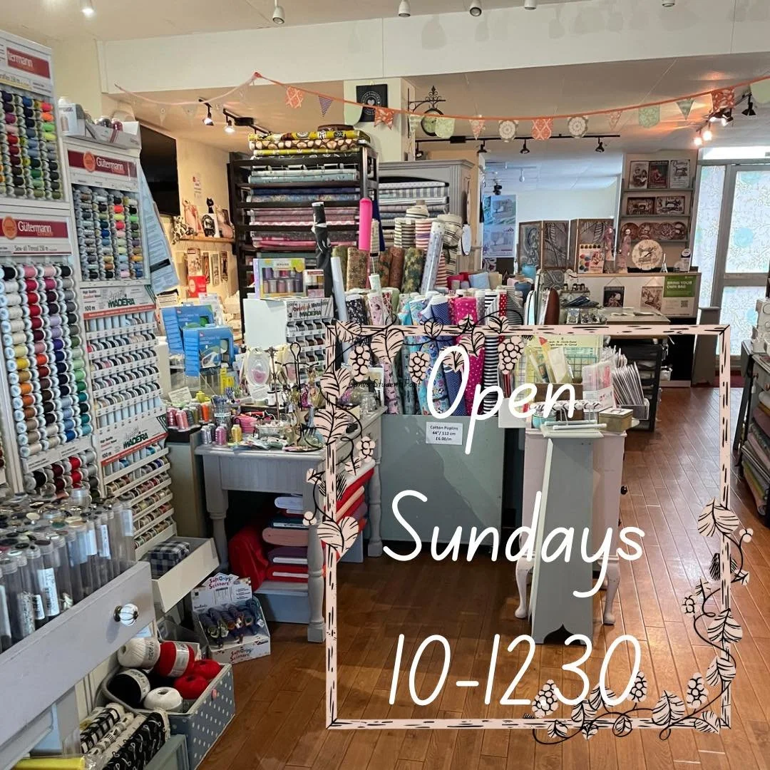 It really is the right time to be indoors, lost in fabrics &amp; all things sewing
If you need to stock up pop in on a Sunday morning. 
The shop is nice &amp; cosy , has a fabric sale on &amp; is full of inspiration. .
.
.

# happysewing  #lovesewing
