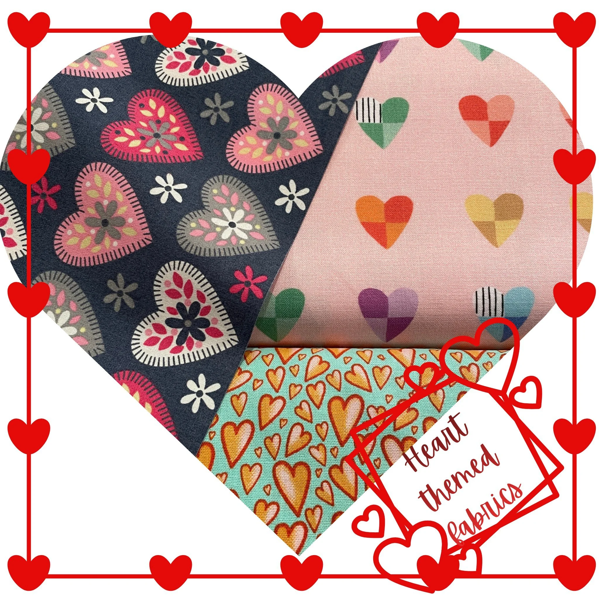 💘 A Week of Treats | 7&ndash;14 Feb 💘
✨ In-store offers you&rsquo;ll Love ✨
🧵 10% off heart fabrics (2m+)
🪧 10% off tin signs (buy 2+)
🎀 Buy 3 fat quarter bundles, get the 4th-cheapest- Free
❤️ 15% off Prym Love starter sets (&pound;#supportloca