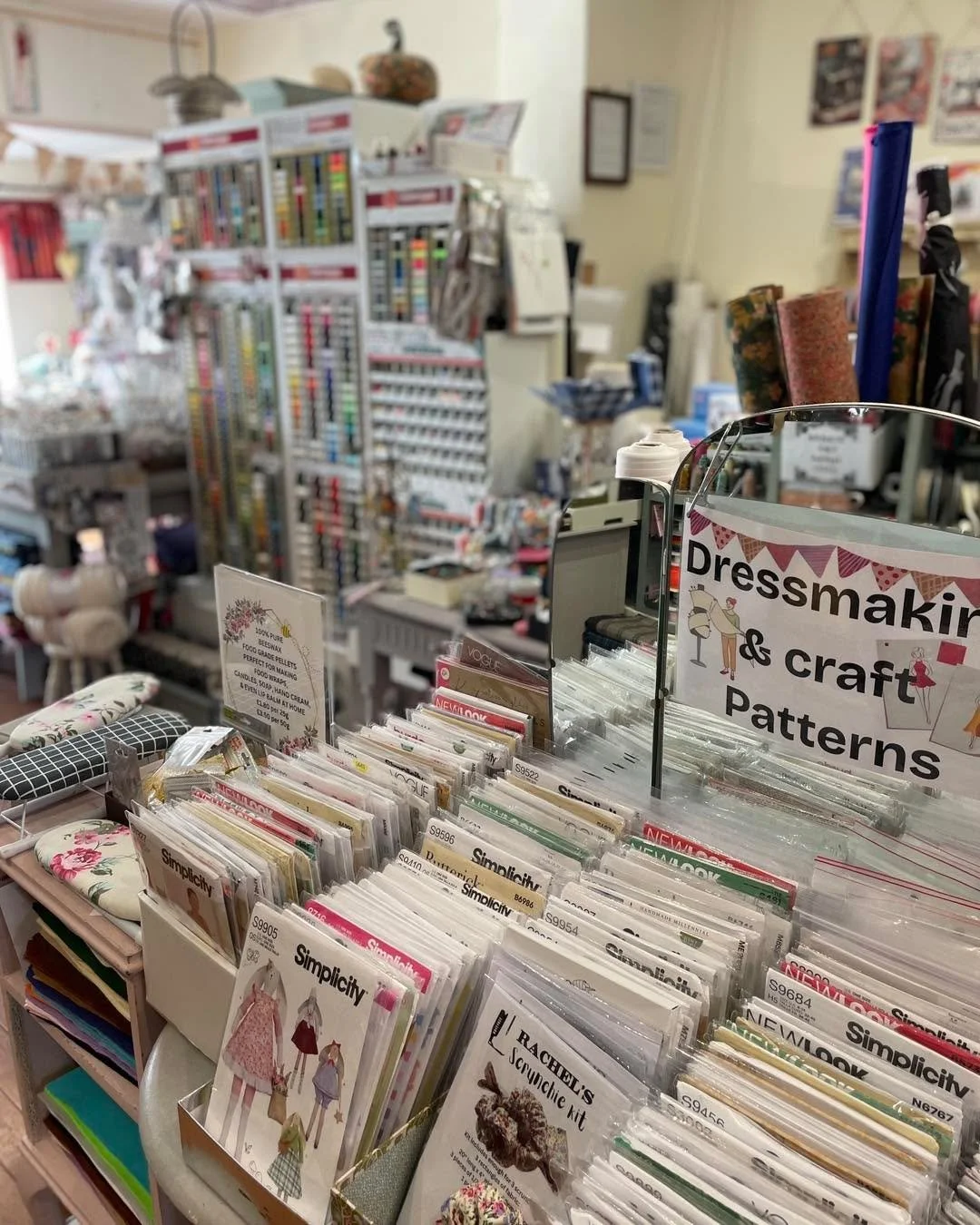 Lots of sewing projects on the go? ✂️🧵
There are plenty of patterns available to inspire your next make!

Looking for Mother&rsquo;s Day gift ideas or a little treat for yourself? 💐
Pop in and browse as you will find so many lovely things waiting f