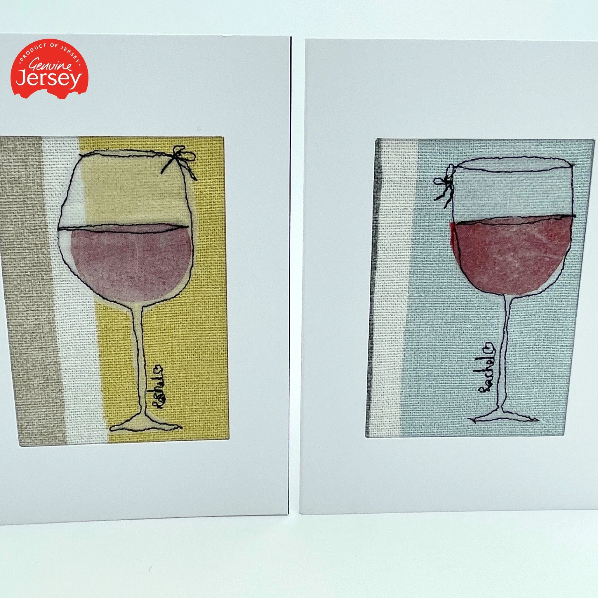 Rachel has been having a little break on her day off, nice glass of wine or two , with a little bit of sewing on the side
There will be more of her foldaway bags available tomorrow &amp; the cards &amp; gift section will be restocked 
The shop is ope