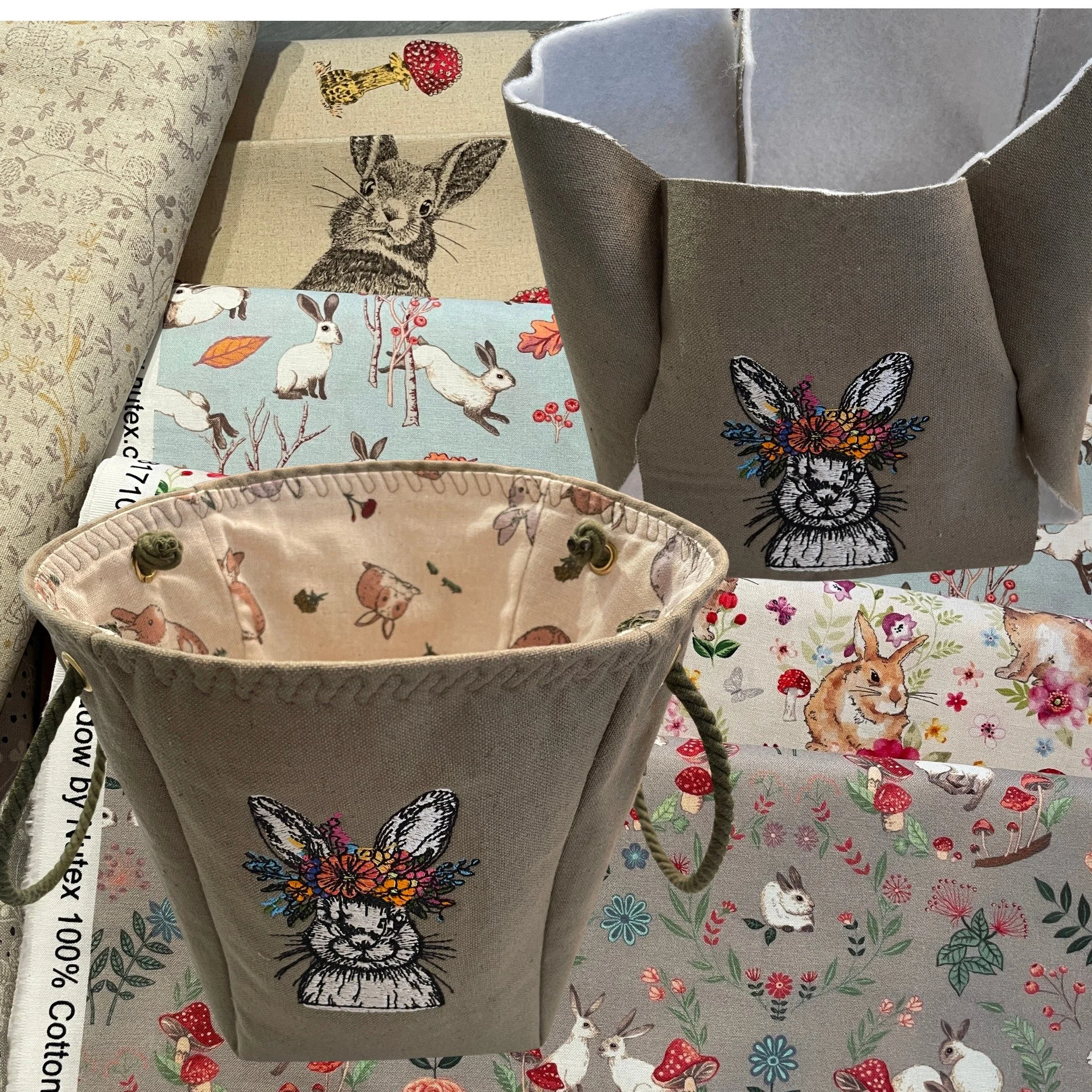 Ready for Easter?
Rachel is is on a bag making bonanza &amp; she is loving this cute cotton /linen bag from a design from Embroidery designs.com( @designs.embroidery)  stitched on the Janome 550E Embroidery only machine 
If you would like to receive 