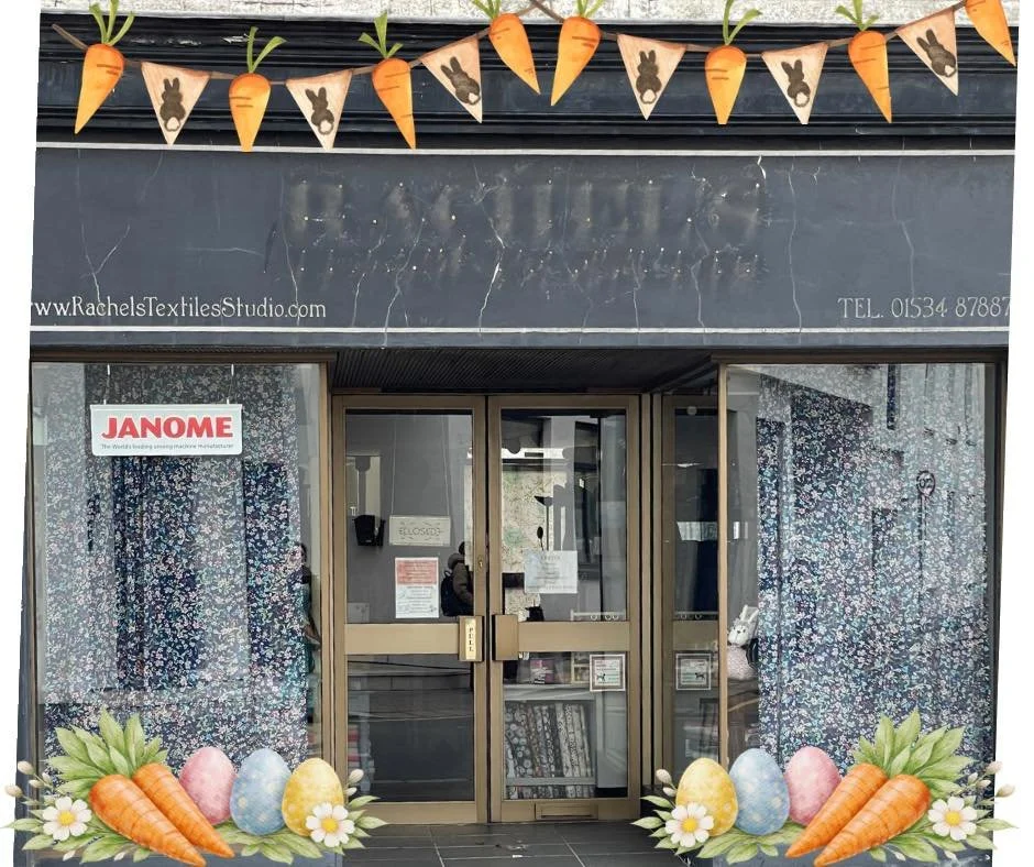 Open as usual this Thursday from 
10:00&ndash;5:30 ✨
The  sign may have disappeared for a little while, and it might look a little quiet from the outside, but inside

The shop is full of beautiful fabrics, haberdashery, cards, gifts &amp; plenty of i