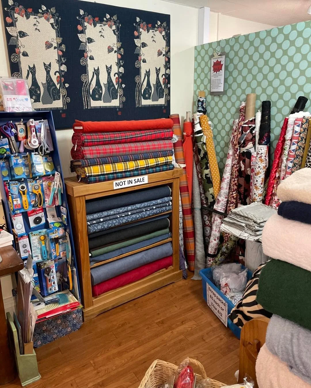 So much to sew?
Lots of inspiration, beautiful fabrics &amp; must-have supplies,
The Janome spring offers are on &amp; there are still some sale fabrics at the back of the shop. 
Open Tuesdays 10-2 
.
.

 #tuesdays #SewingLife #SewingInspiration #Fab