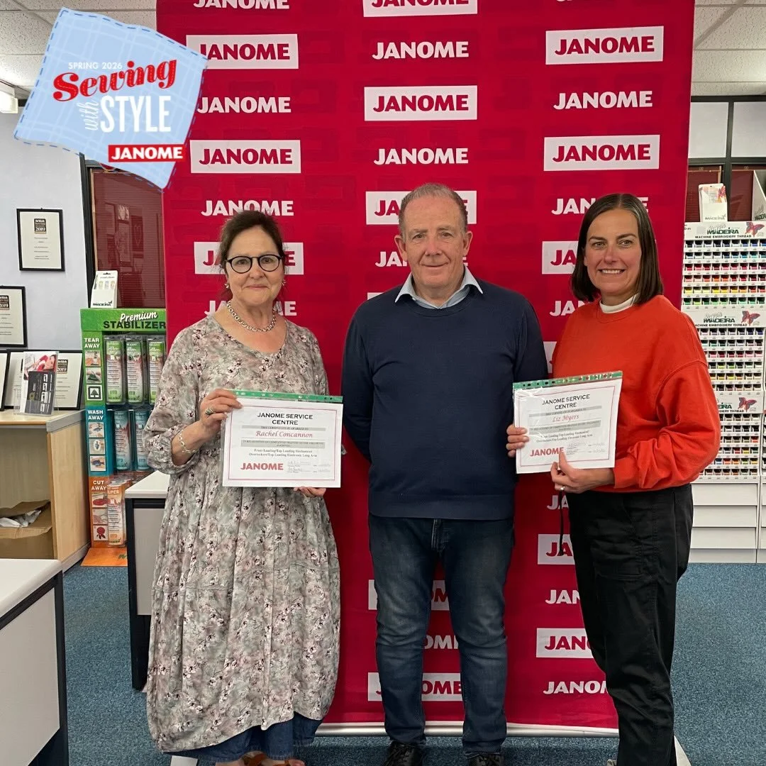✨ Rachel has just spent two intensive training days at Janome HQ learning advanced servicing techniques from the amazing Peter Barrett 🧵✨
Alongside Liz Myers from Knit &amp; Stitch, Rachel has been sharpening her skills to make sure your machines st