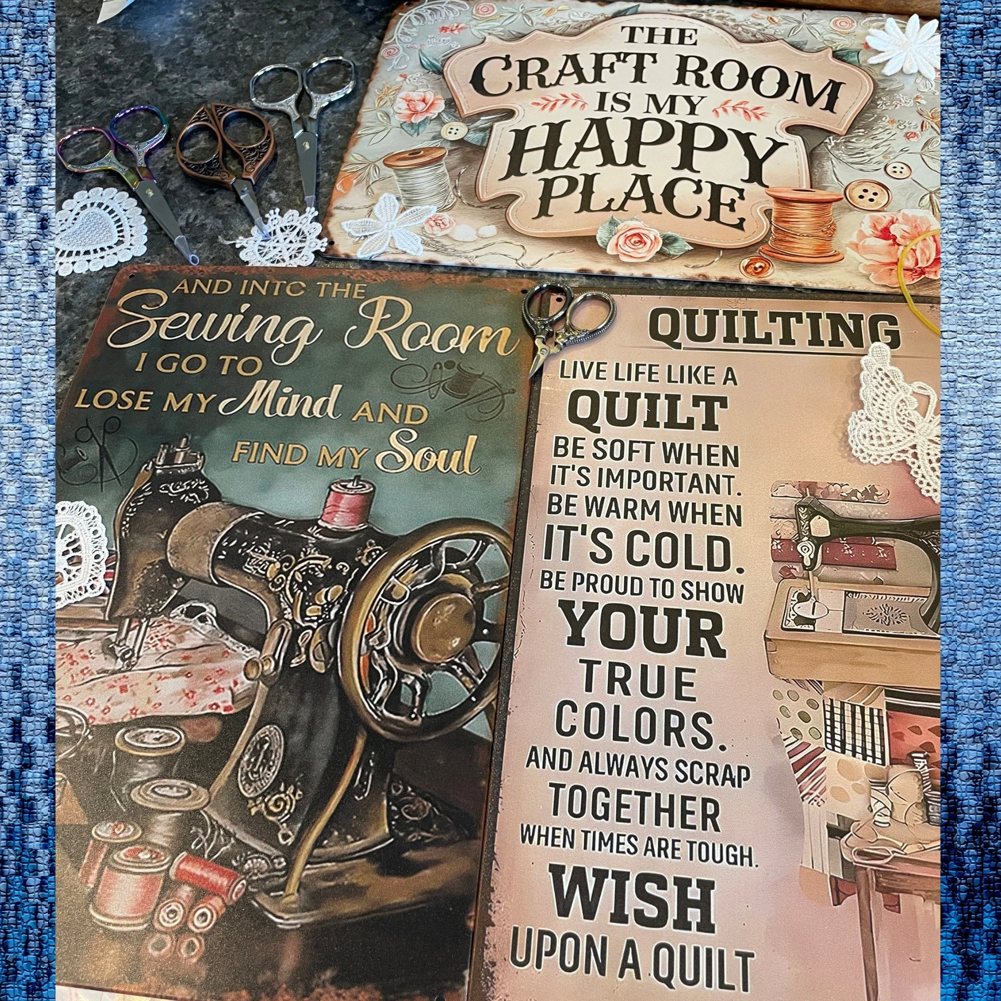 ✂️ Sewing-themed signs, scissors &amp; all your sewing essentials in stock
So many great gift ideas for those who love to sew, plus a lovely selection of fabrics, threads, trims and haberdashery
🧵 New fabrics arriving regularly
🧵 Quality threads &a