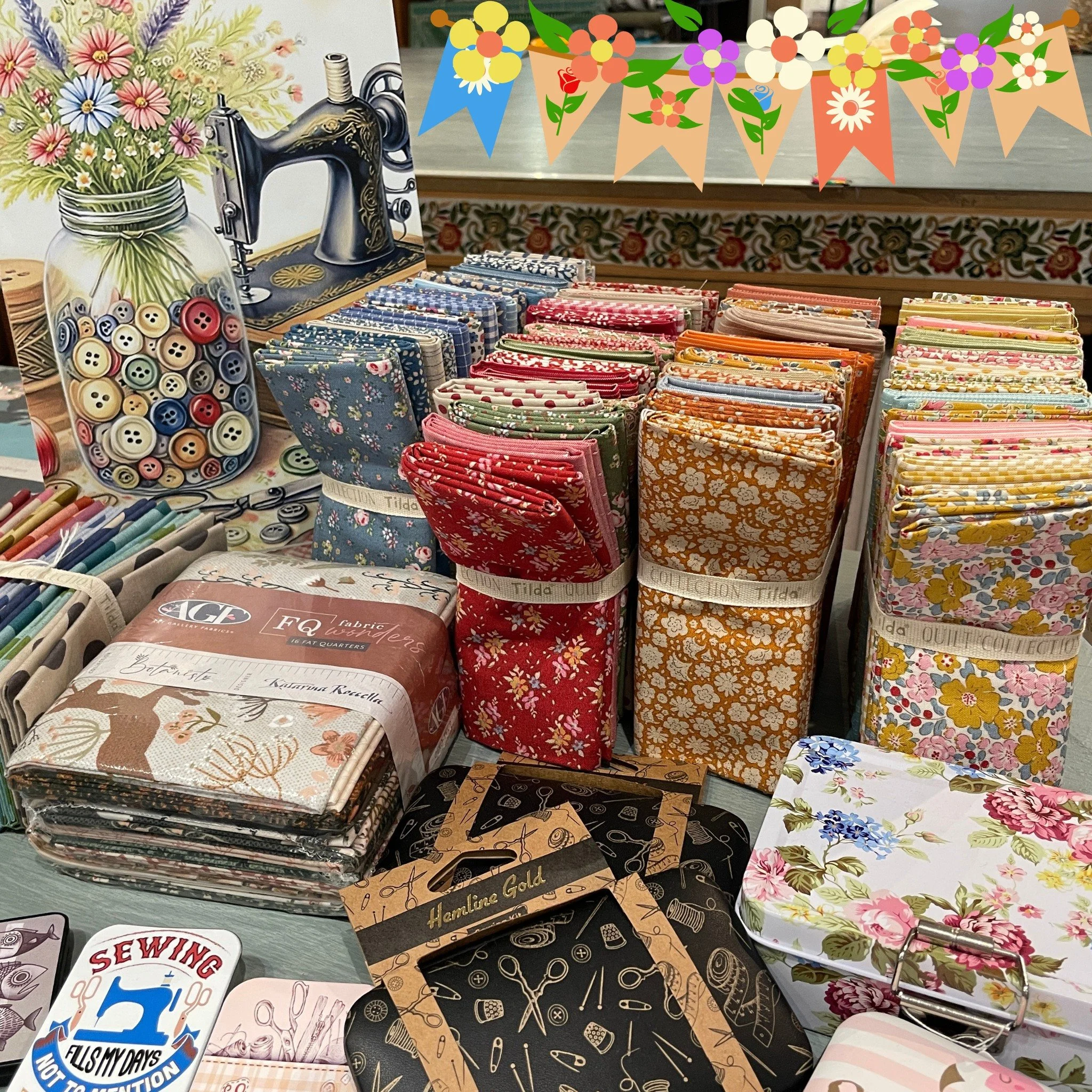 Celebrating all things floral
For a limited time at Rachel's Textiles Studio
Buy any 3 floral bundles and receive a 4th bundle free.
Mix and match across all brands. 
The offer includes:
&bull; Fat Quarter and Fat Eighth Bundles
&bull; 10" Squar