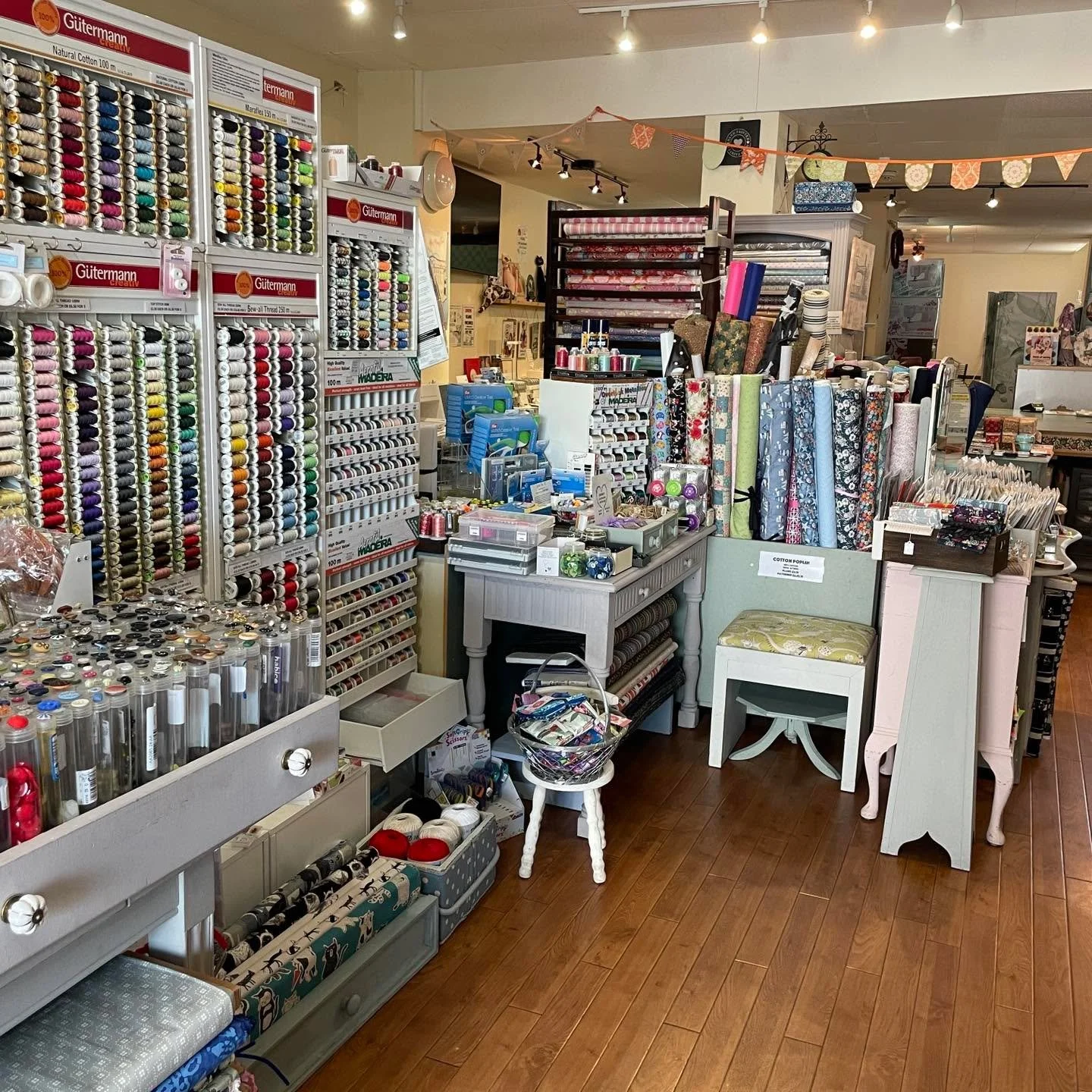 Thursday = More Time to Browse!🧵

The shop is open 10.00am&ndash;5.30pm every Thursday, so there&rsquo;s plenty of time to pop in and explore , fabrics, haberdashery, exclusive cards, gorgeous gifts and Janome sewing machines.

✨ Current Janome offe