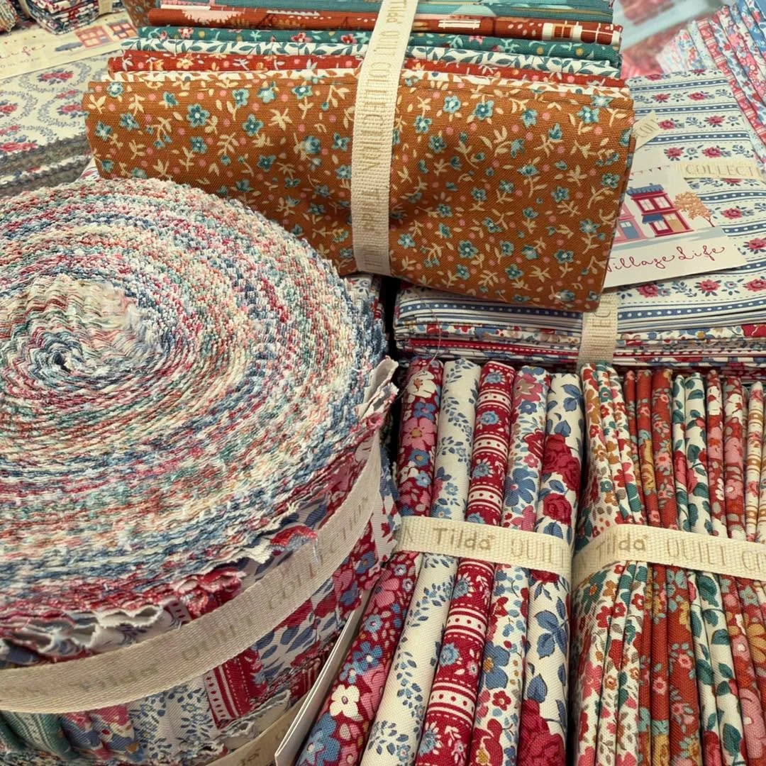 The new Tilda Village Life fabrics are proving a real hit🧵

If you&rsquo;d like to see the collection, the shop is open tomorrow (Sunday) 10am&ndash;12.30pm.

Don&rsquo;t forget, our introductory offers run until 11th October:

&bull; 15% off Tilda 