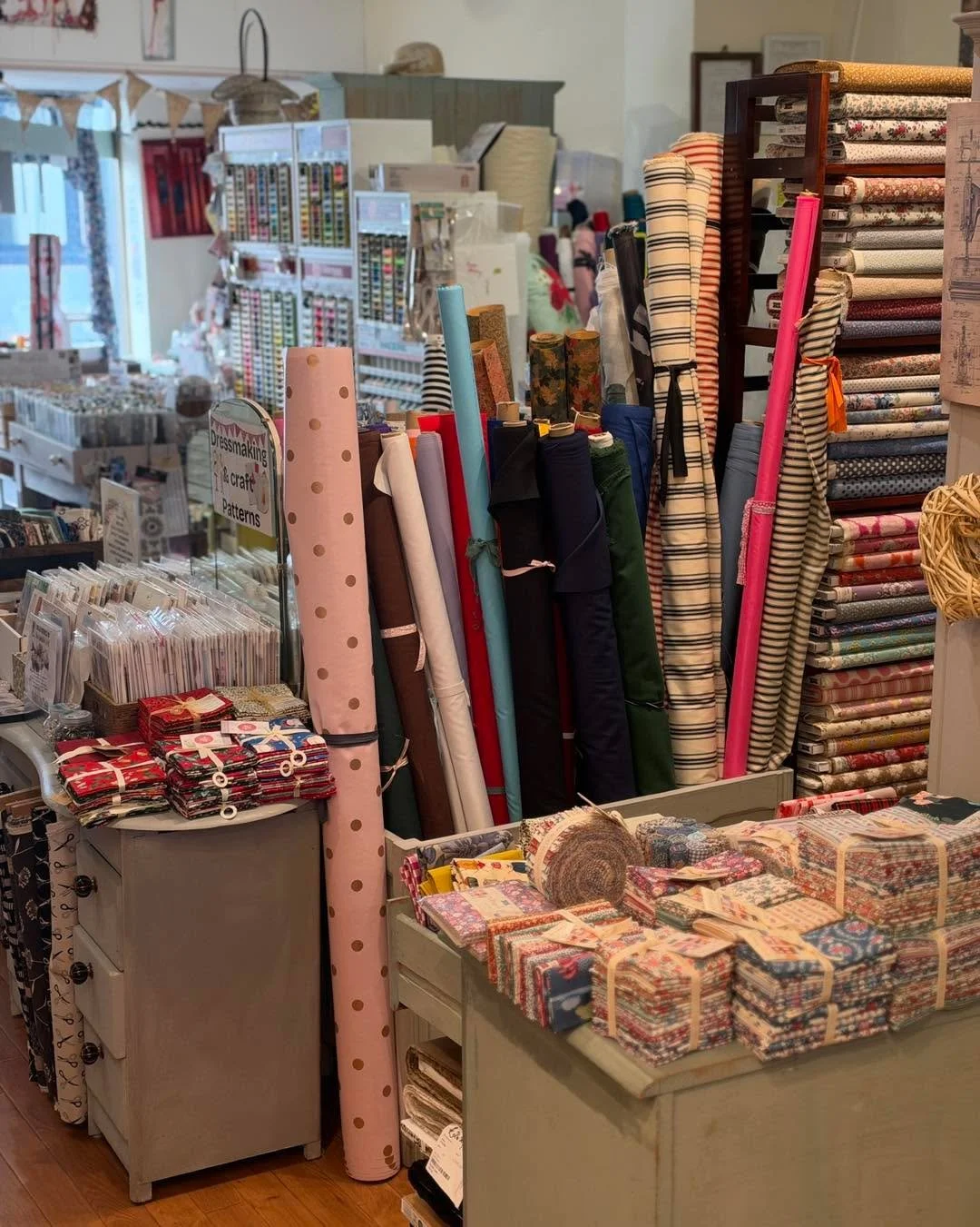Pop in for all your fabrics, haberdashery essentials, sewing supplies and Janome sewing machines! 🧵✂️🪡

Whether you&rsquo;re working on your next sewing project, looking for inspiration, or searching for the perfect fabric, there is so much to choo