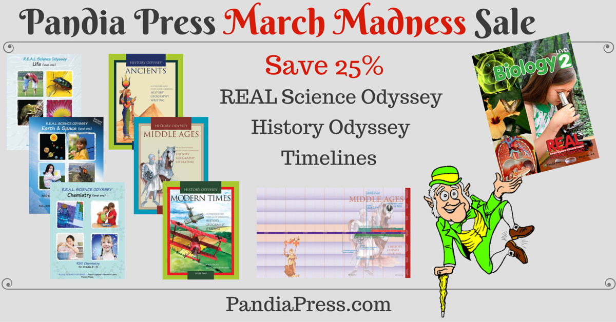 SPONSORED: Pandia Press's March Madness sale is your chance to score 25% off top-notch secular homeschool science and history curricula.