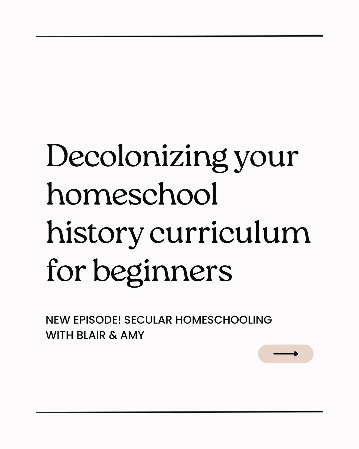Please, please, please stop shopping for a perfect secular, intersectional, decolonized history curriculum and start focusing on what you can do to make your homeschool more intersectional and decolonized.

Maybe one day &ldquo;decolonized&rdquo; wil