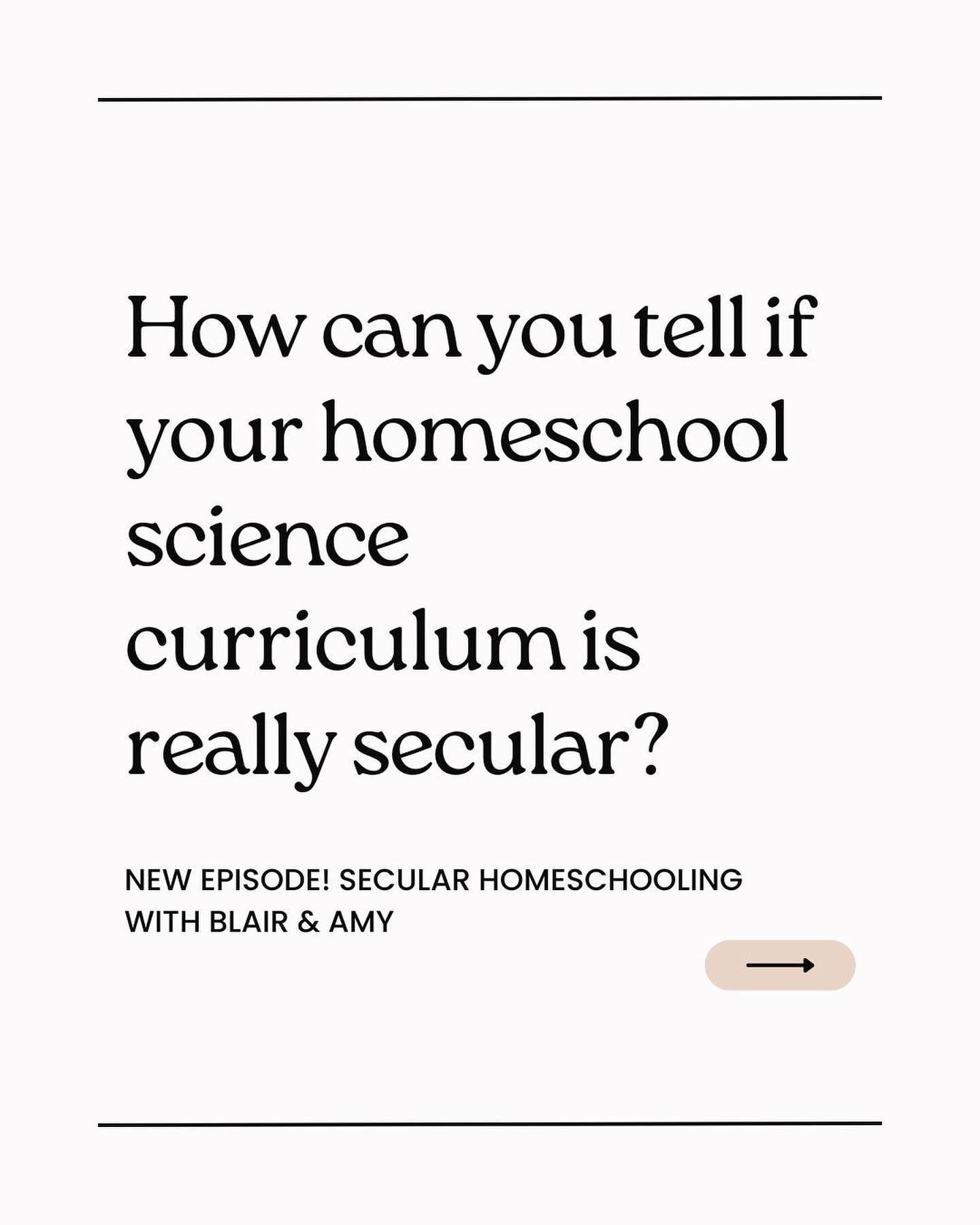 Raise your hand if you ever accidentally bought a non-secular science curriculum&hellip; 🙋 

Honestly, coming into homeschooling for non-religious reasons, I did NOT expect to have to vet every single curriculum someone recommended. I was wrong.

In