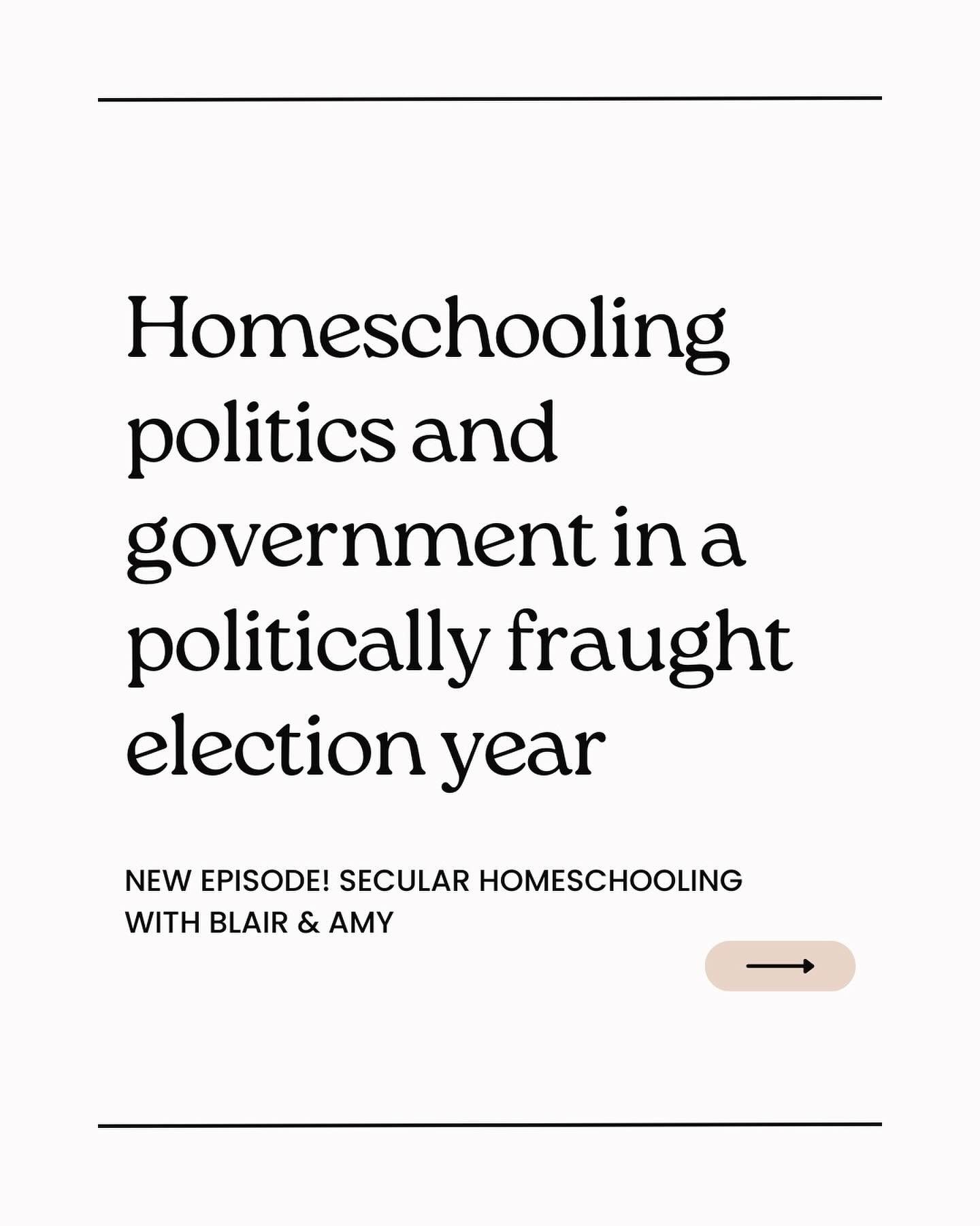 I don&rsquo;t know about you, but election season feels like it gets harder every year.

So in this episode of Secular Homeschooling with Blair and Amy, we&rsquo;re talking about how we pull election studies into our secular homeschools &mdash; inclu