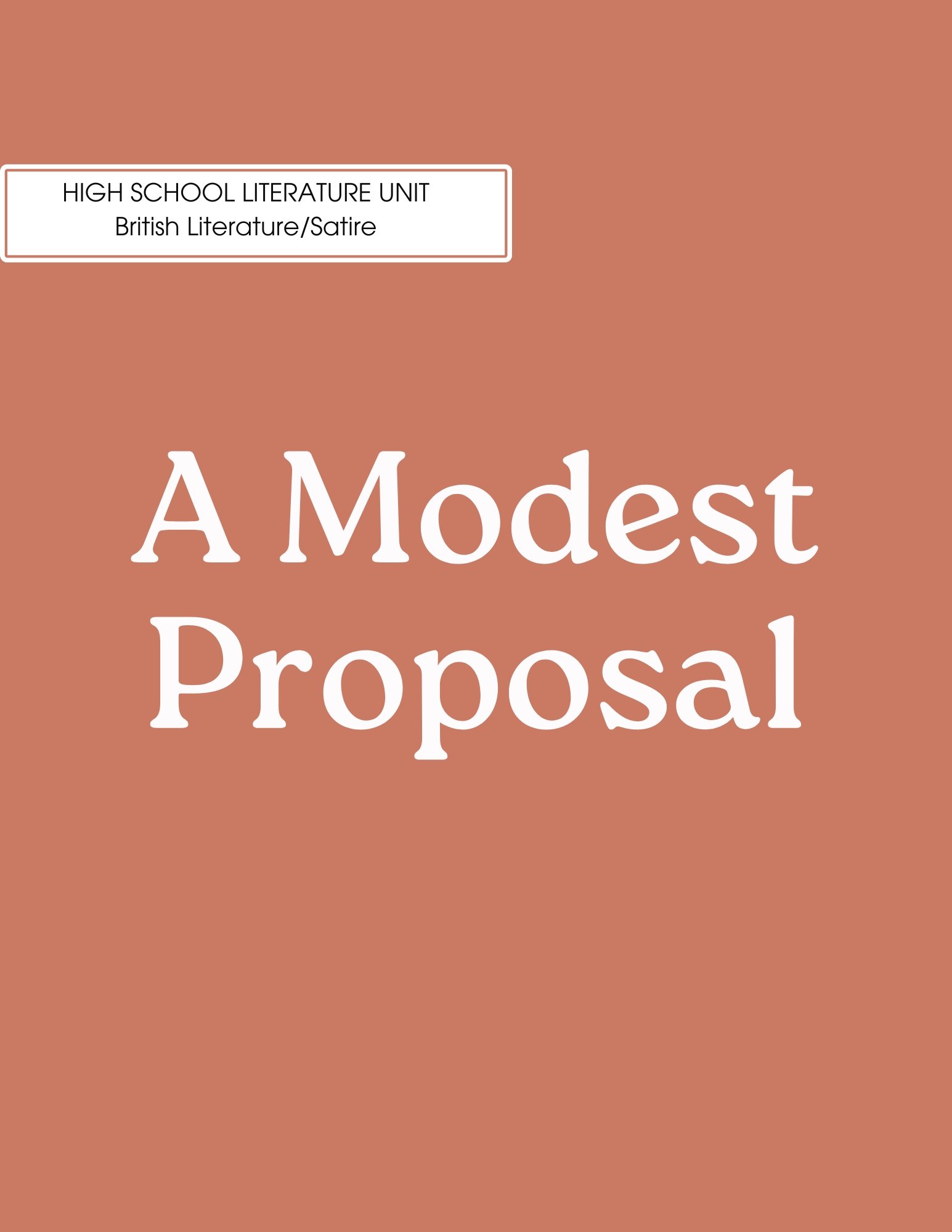 A Modest Proposal (British Literature)