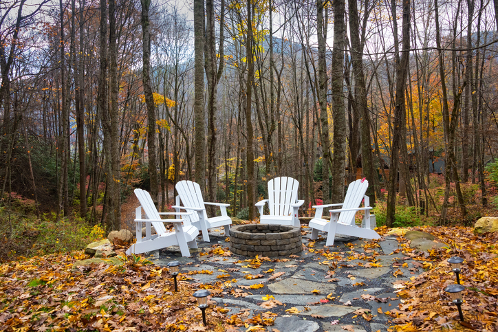 Backyard Firepit in the Fall
