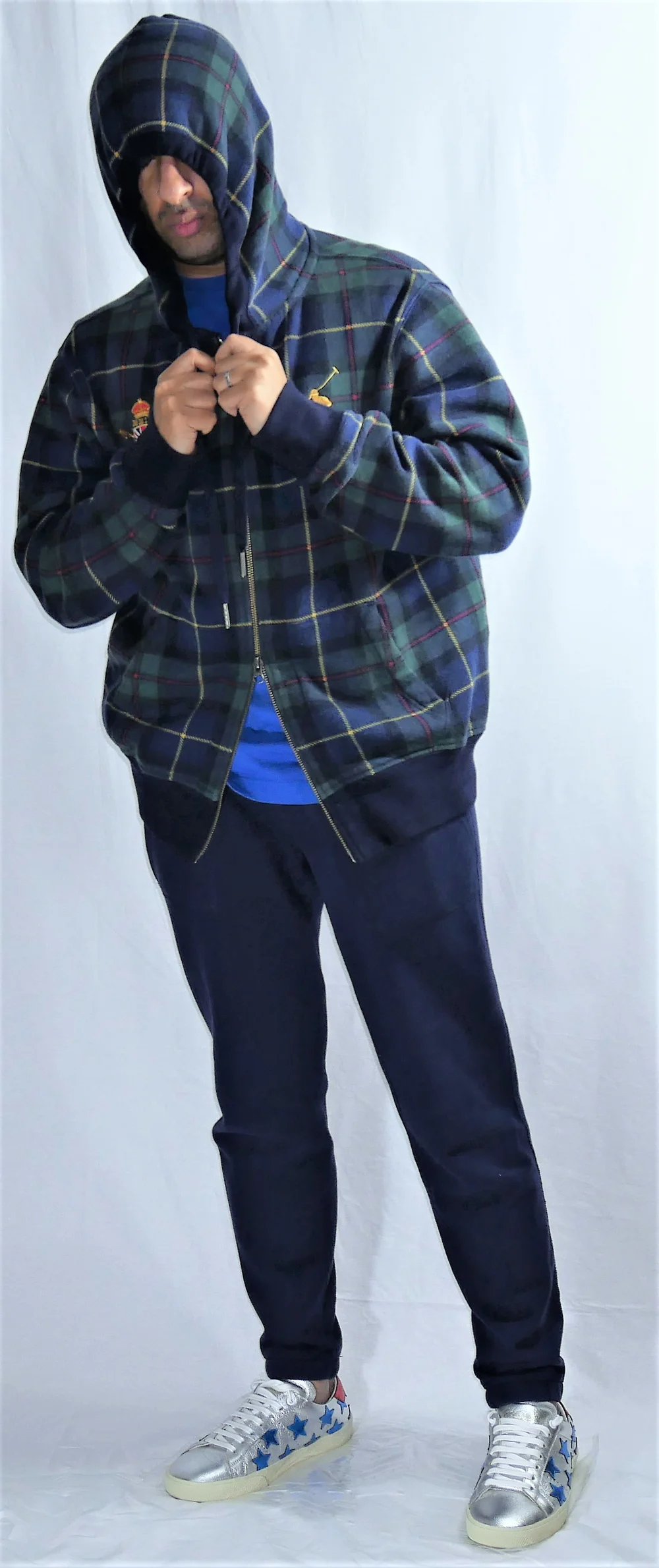 Putting your hood up like this... is not.