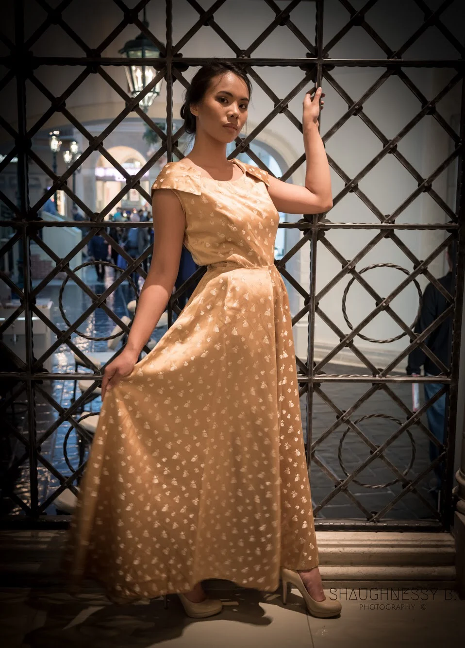 Gold Vintage Dress  Discover Mlange