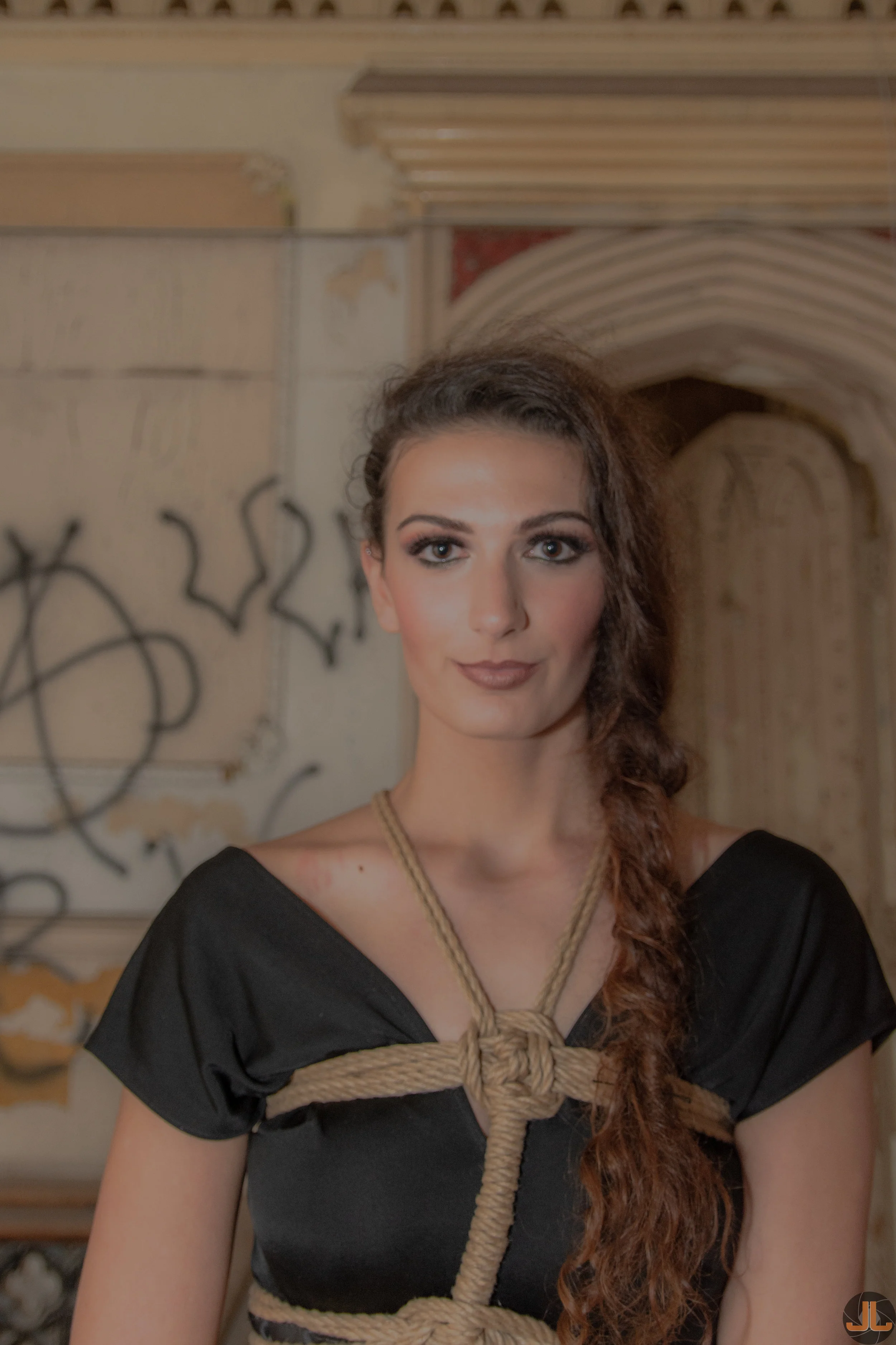 Photographer: Joshua Luttenberger, Model: Chiara Christ, MUA: Jenny Soto, Hair: Ruthy Escobar. Designer: Sharisa Couture Designs. Rope Work: Solomon Abrams
