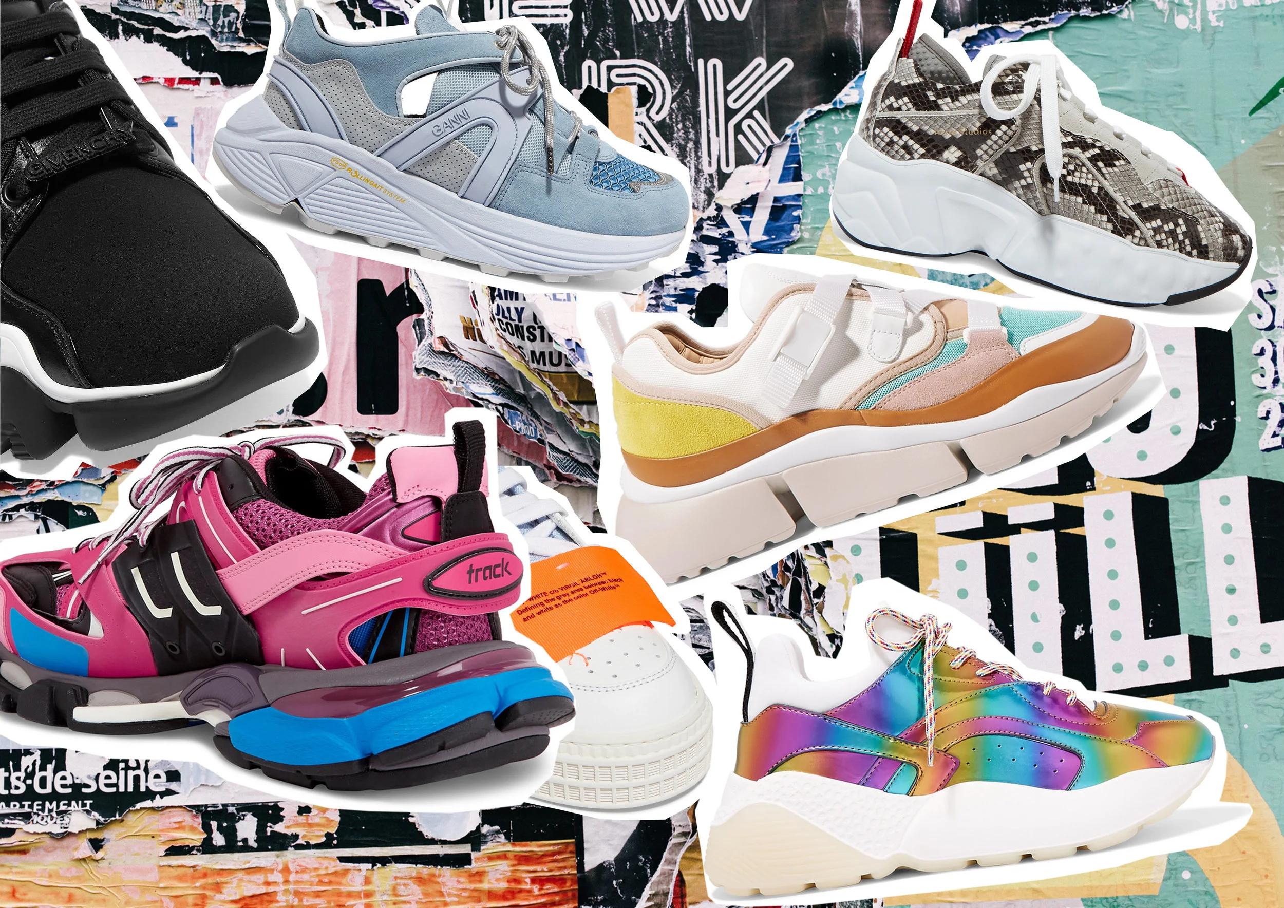 Credits: Net-A-Porter - Givenchy, Ganni, Chloe, Balenciaga, Stella McCartney, Off-White