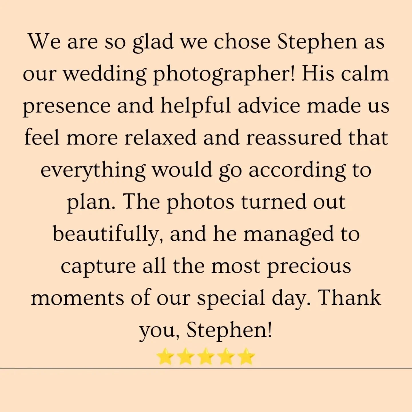 My 100th 5 Star Google Review. A milestone that I am very proud of 🥰