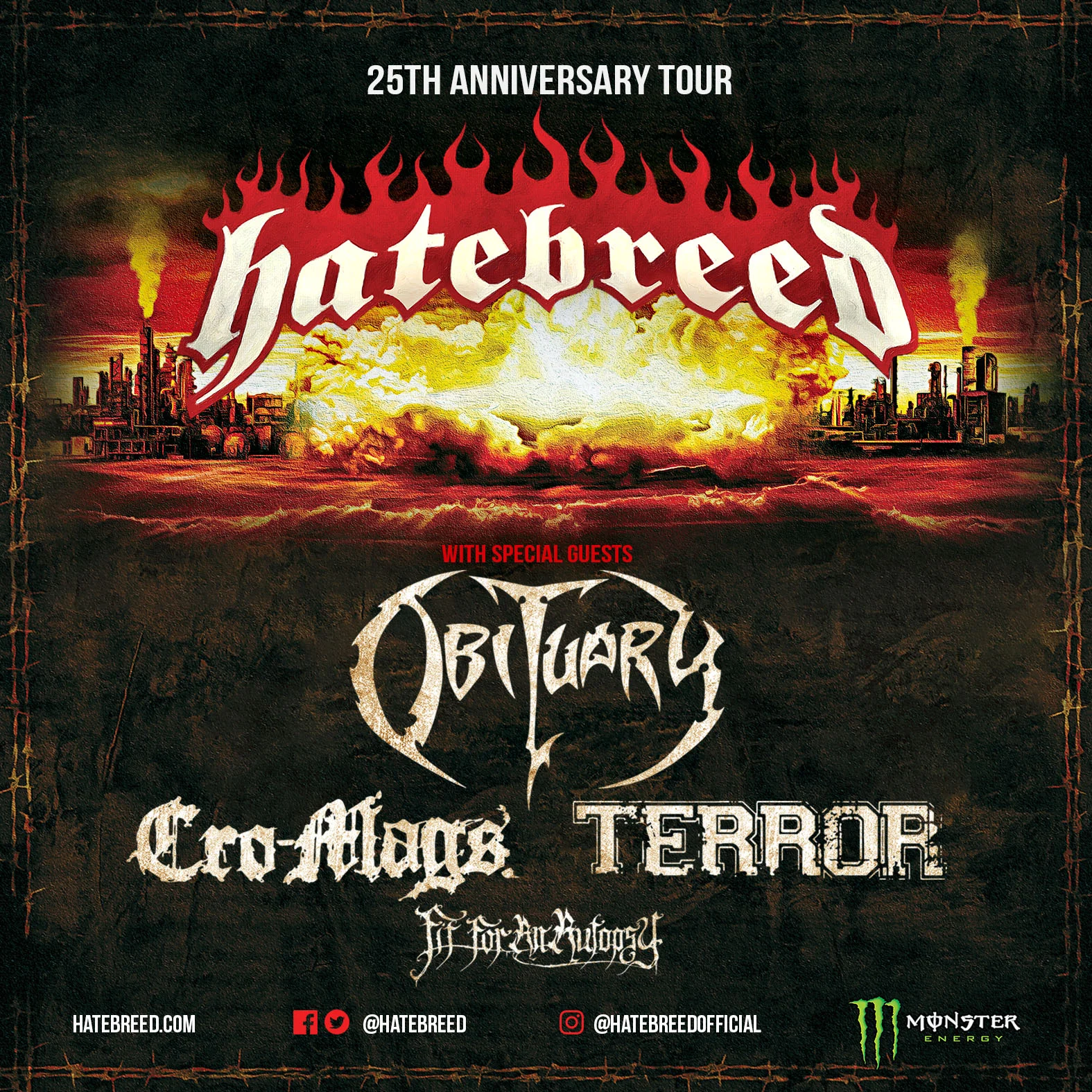 25 Years of Hatebreed Tour Announcement!!