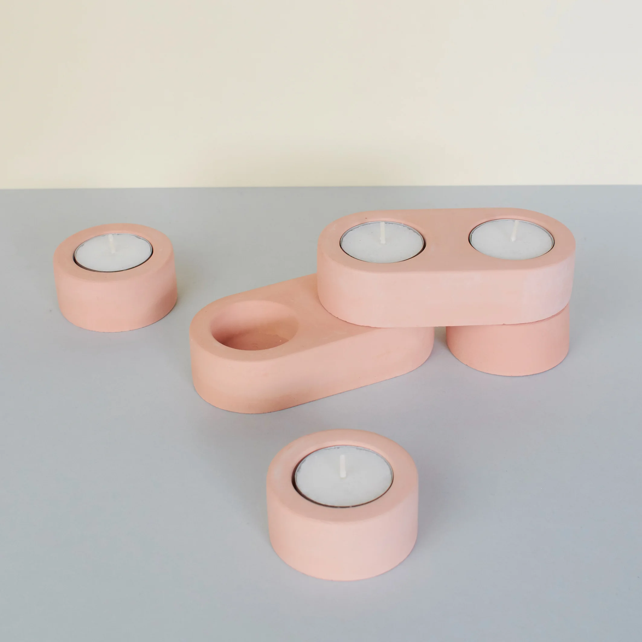 A NEW TRIBE KORRIDOR BLOK TEA LIGHT HOLDER PINK GROUP.jpg
