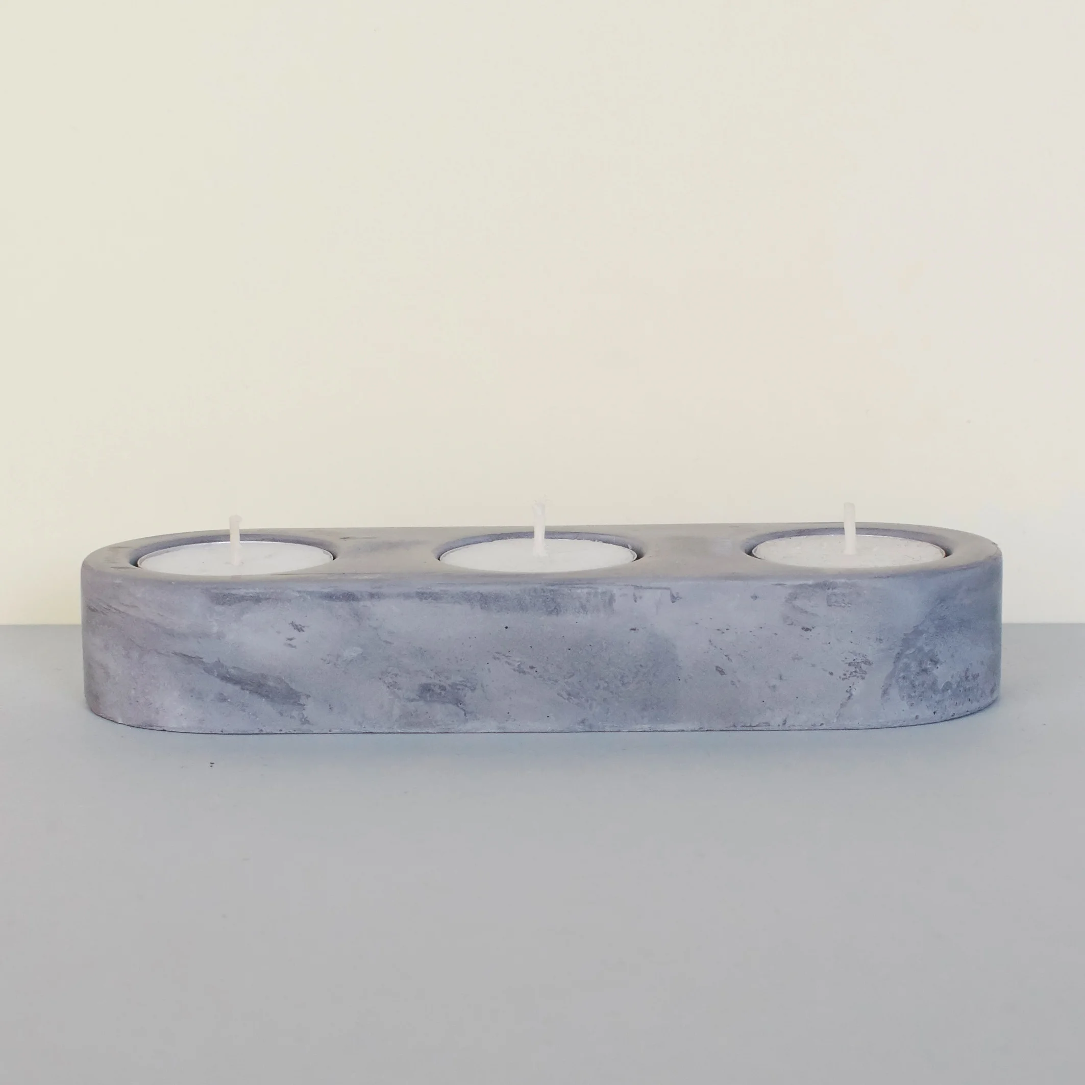 A NEW TRIBE KORRIDOR BLOK TEA LIGHT HOLDER GREY TRIPLE.jpg