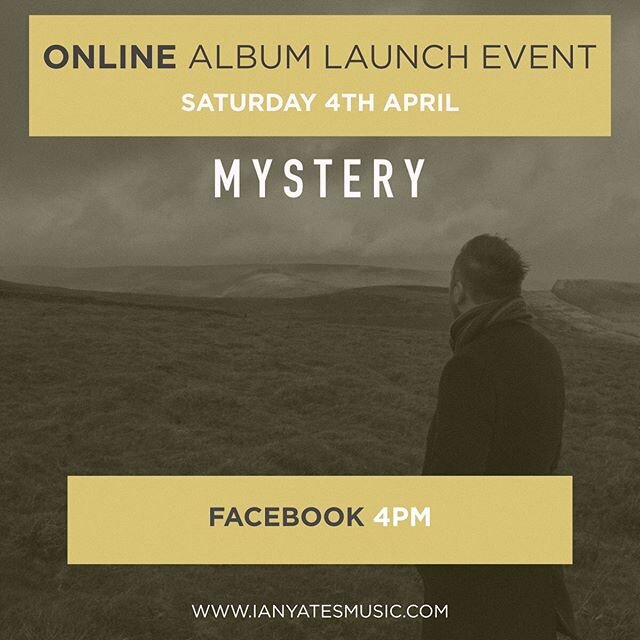 Album launch event from home on Facebook now - love to see you there 👍