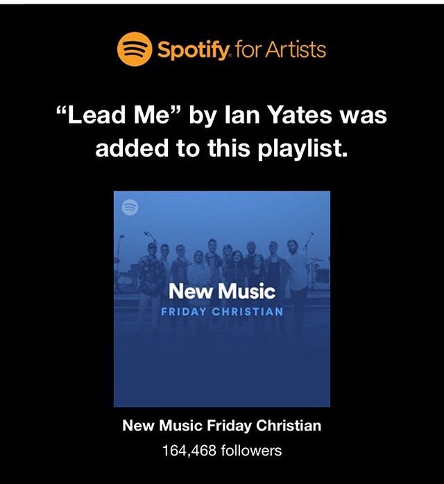 Thanks to @spotify for the adds this week