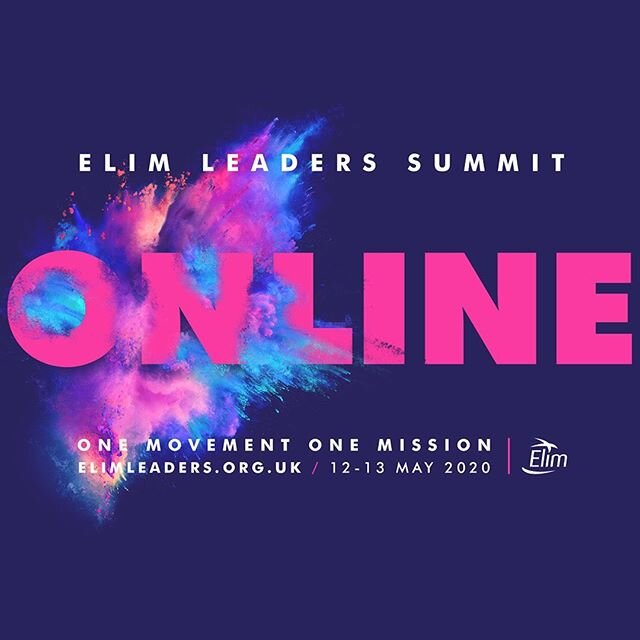 Elim Leaders Summit is online over the next 2 days. Why it join us?

Celebration 1 starts at 7:30 tonight - you can watch it all on the Elim YouTube channel #elsonline