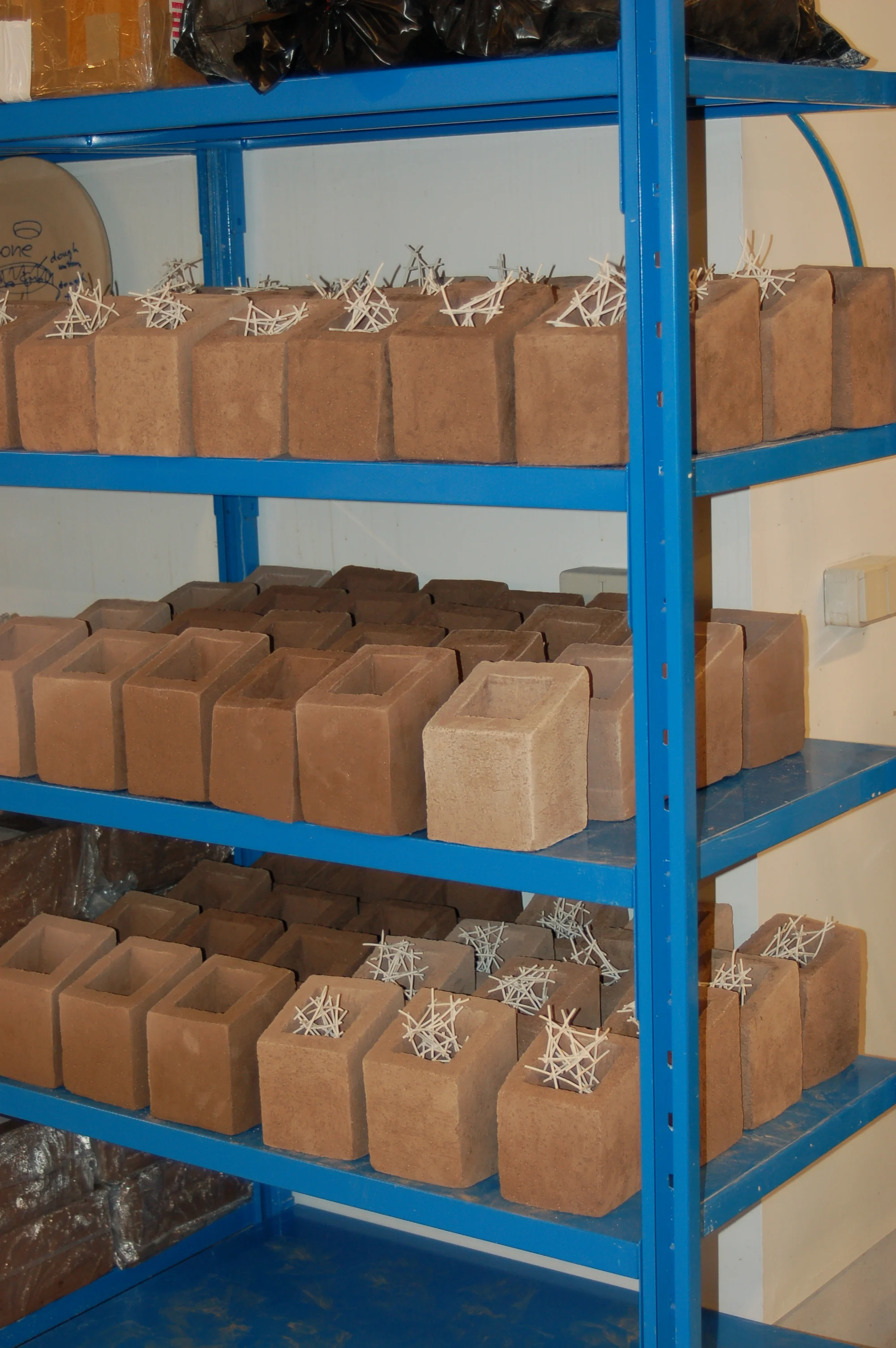  bornholm project  series of ceramic markers made from low-fire Bornholm clays and imported porcelain 