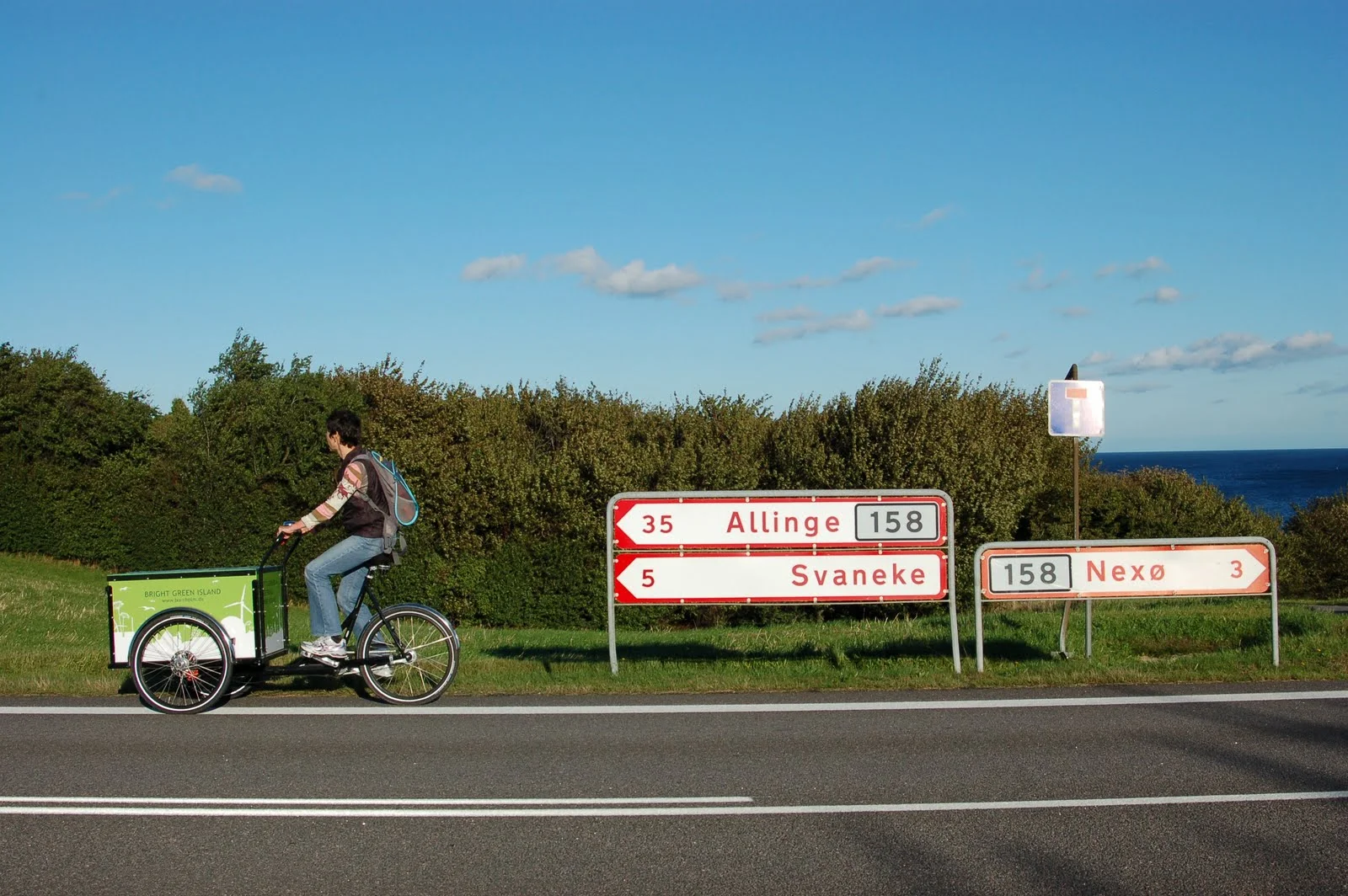  bornholm project  public intervention  79 ceramic sculptural markers placed along bicycle routes in Bornholm, Denmark.  Created during the Artist in Residence program, part of European Ceramic Context 2010.  More about this project is  here . 